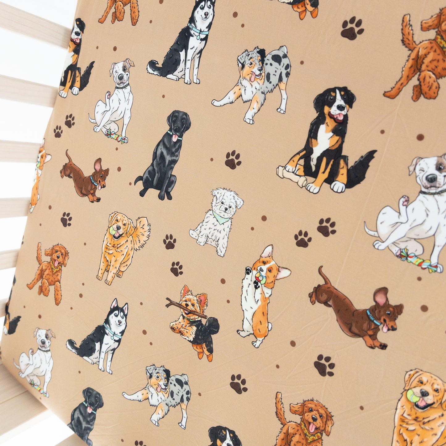 Snuggle Pups Crib Sheet