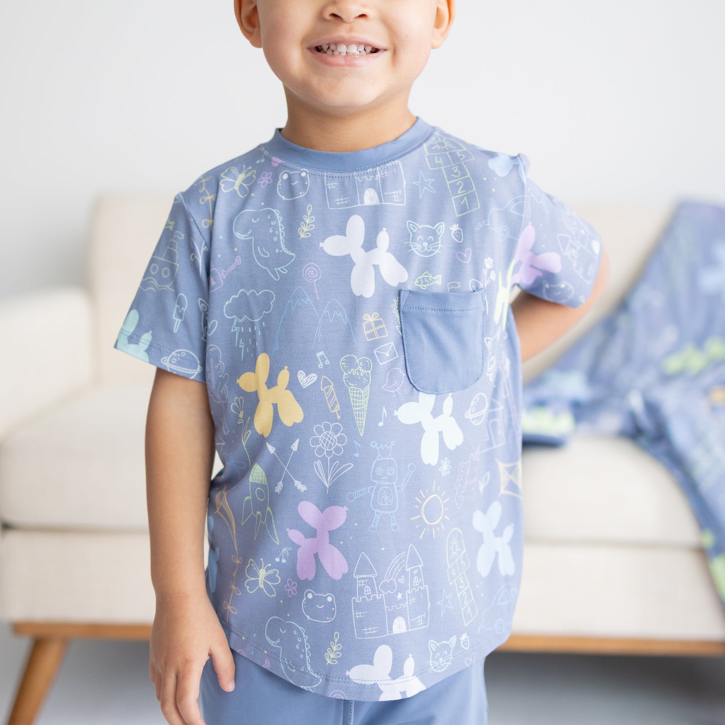 Childhood Doodles Daywear Short Set