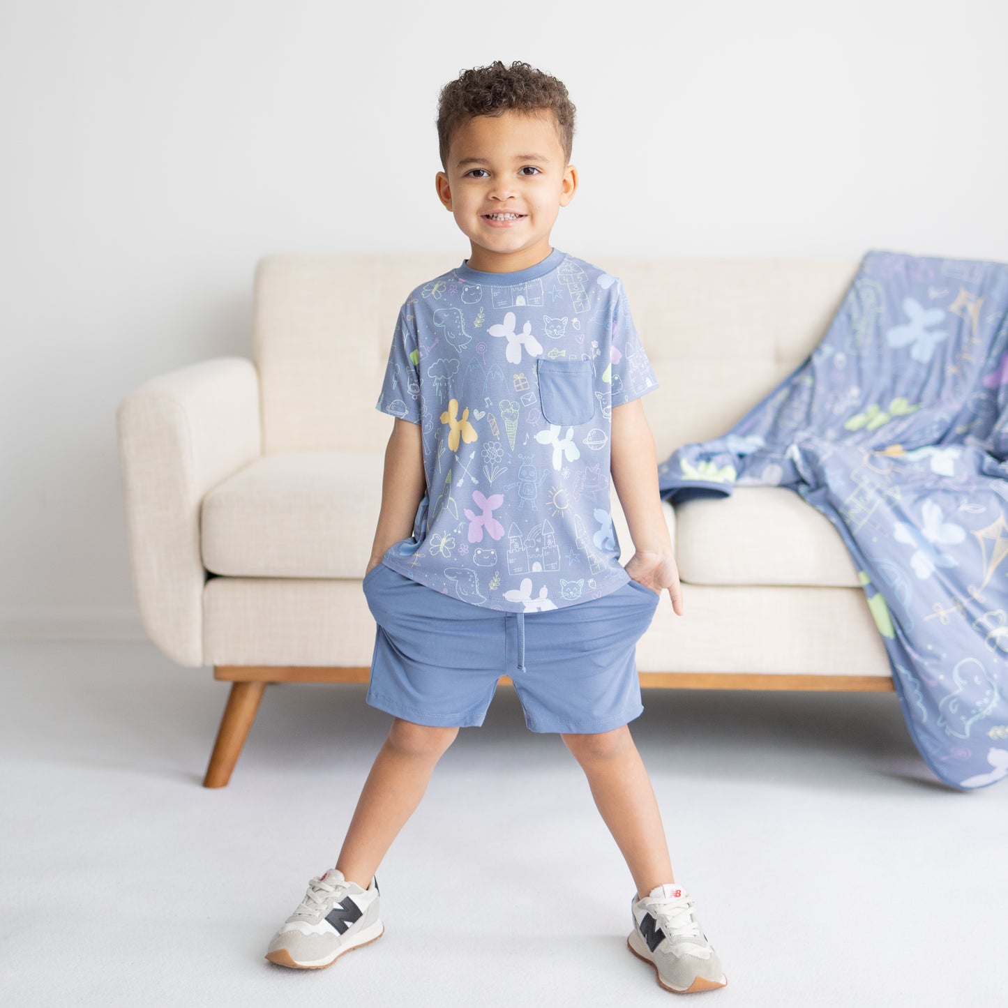 Childhood Doodles Daywear Short Set