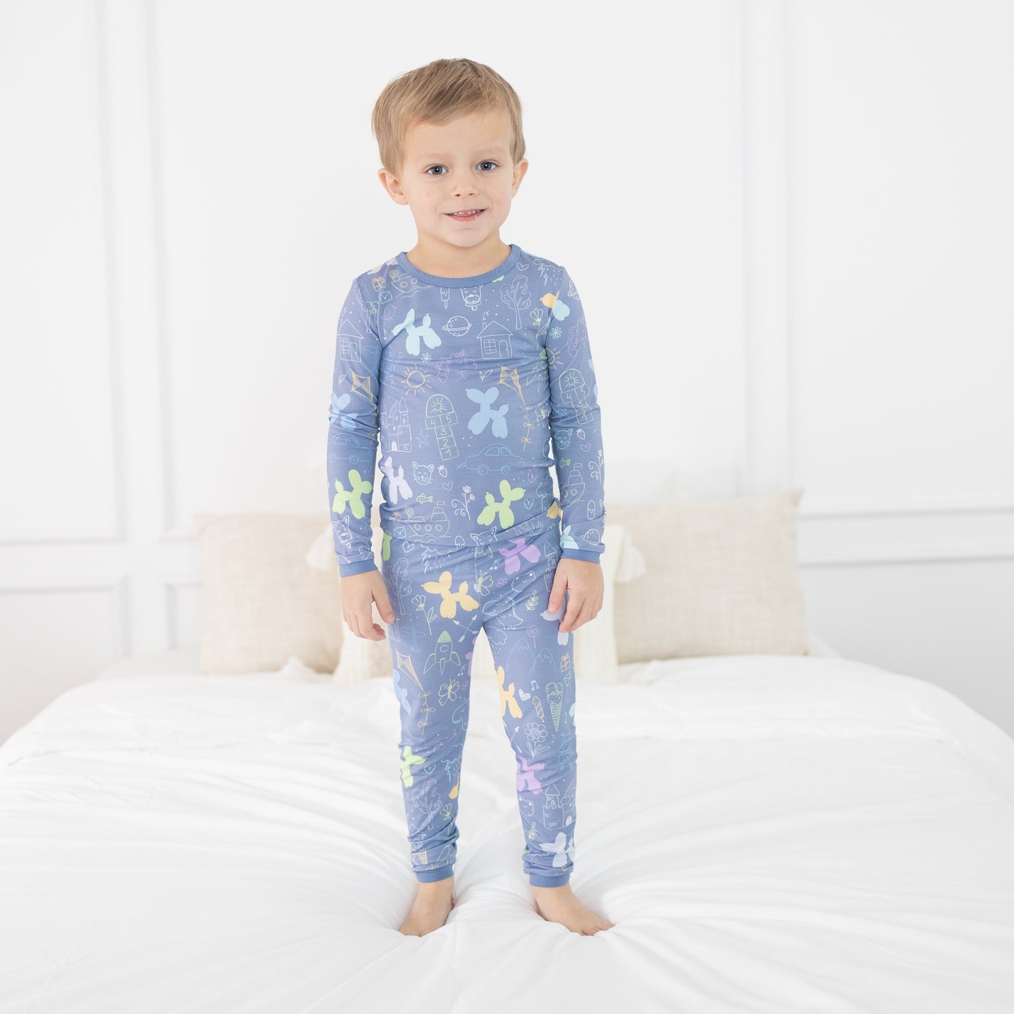 Childhood Doodles 2pc Long Sleeve Pajamas