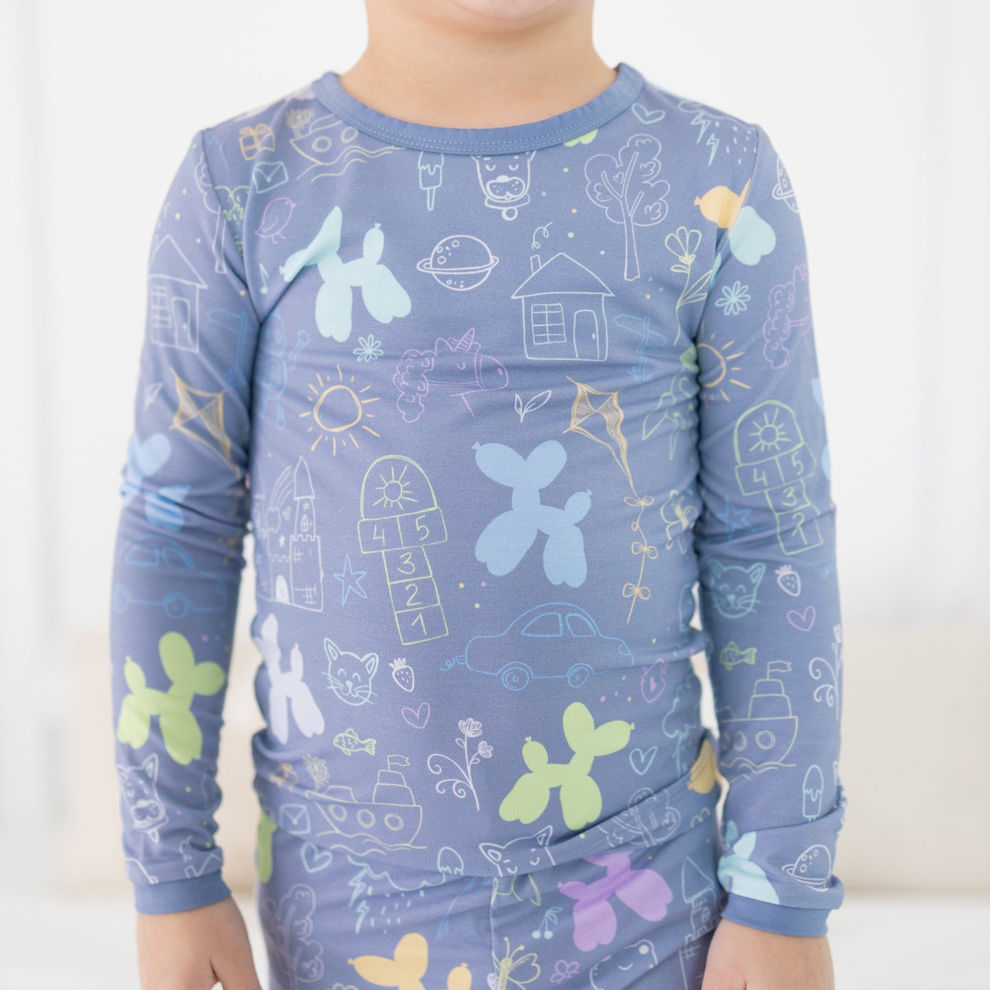 Childhood Doodles 2pc Long Sleeve Pajamas