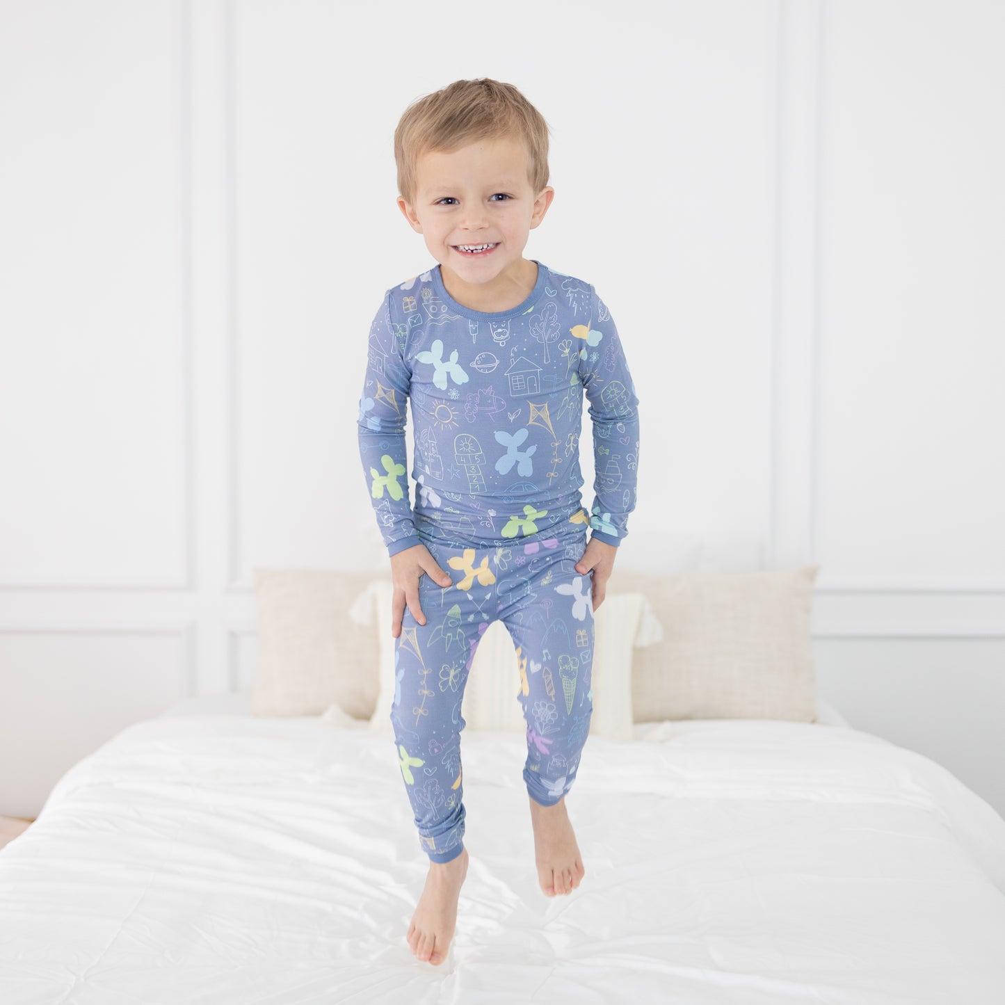 Childhood Doodles 2pc Long Sleeve Pajamas