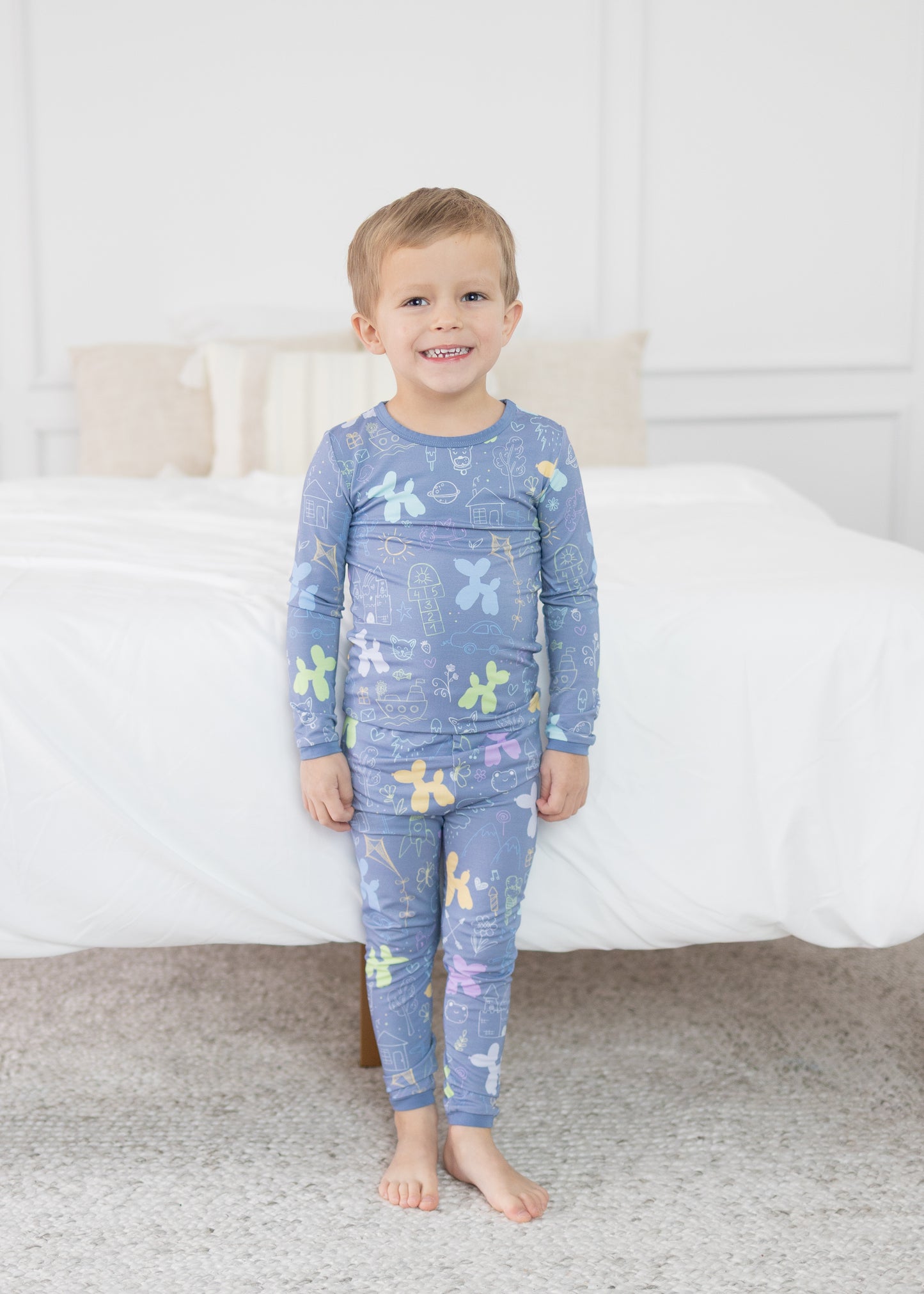 Childhood Doodles 2pc Long Sleeve Pajamas