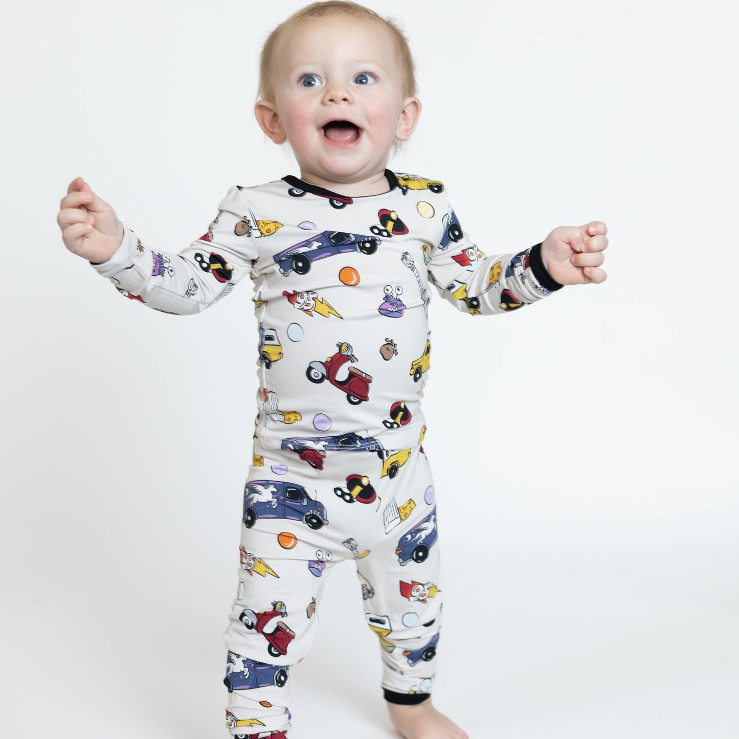 Animated Icons 2pc Long Sleeve Pajamas