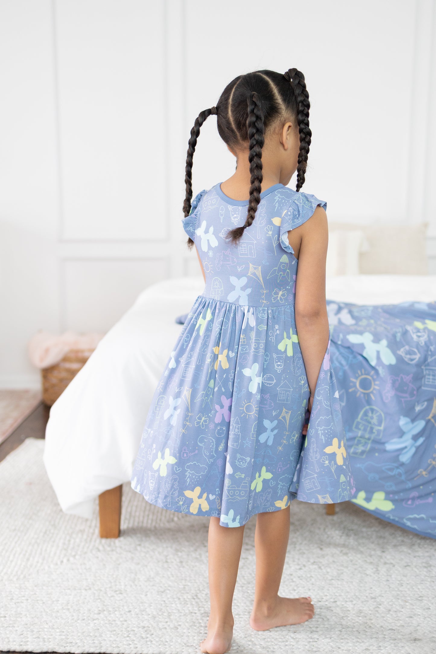 Childhood Doodles Twirl Dress w/ shorts