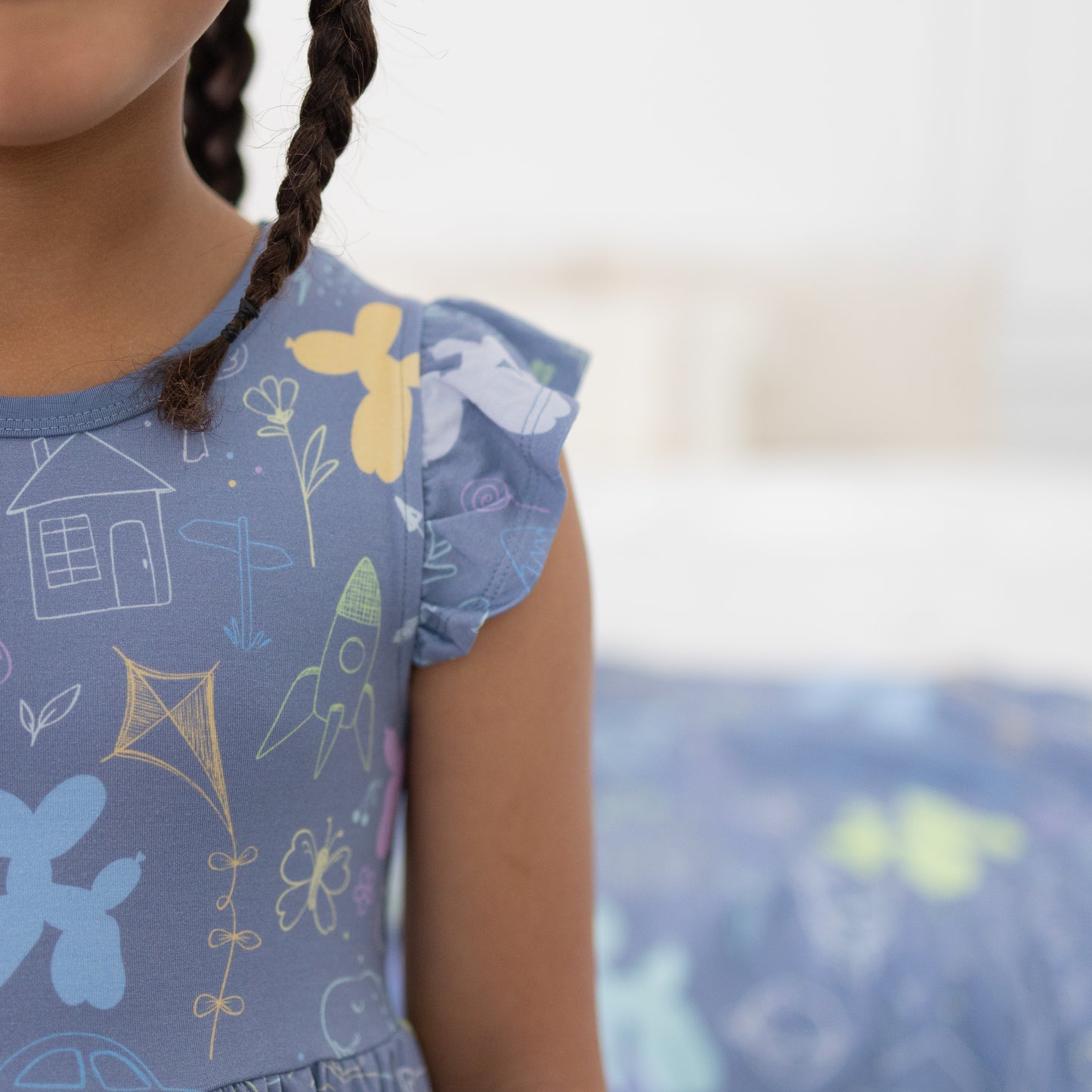 Childhood Doodles Twirl Dress w/ shorts