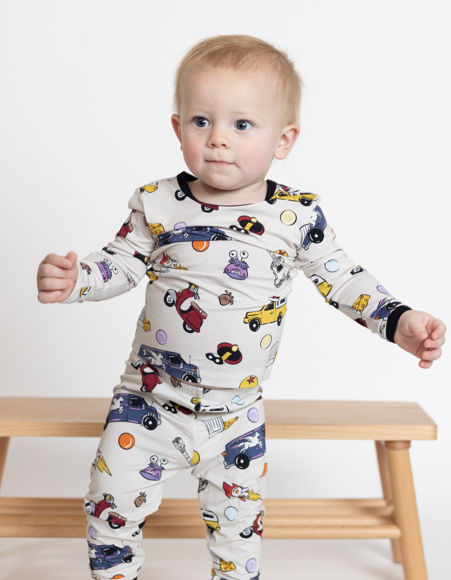 Animated Icons 2pc Long Sleeve Pajamas