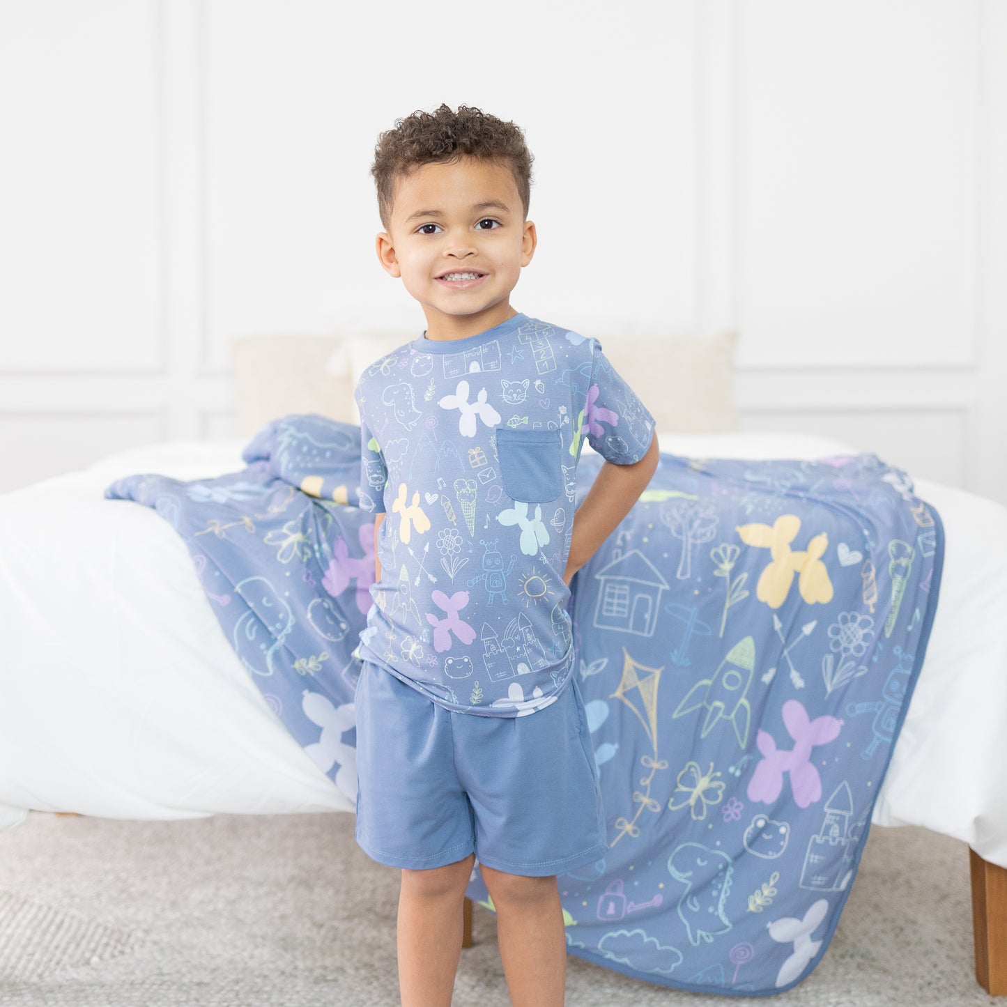 Childhood Doodles Daywear Short Set