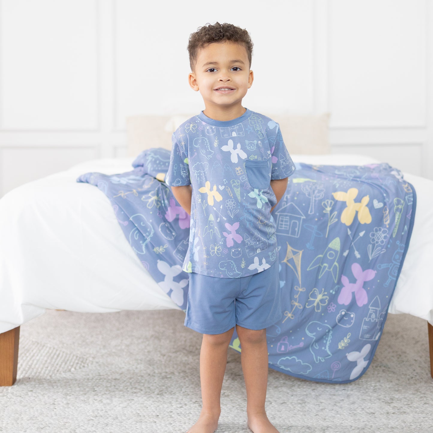 Childhood Doodles Daywear Short Set