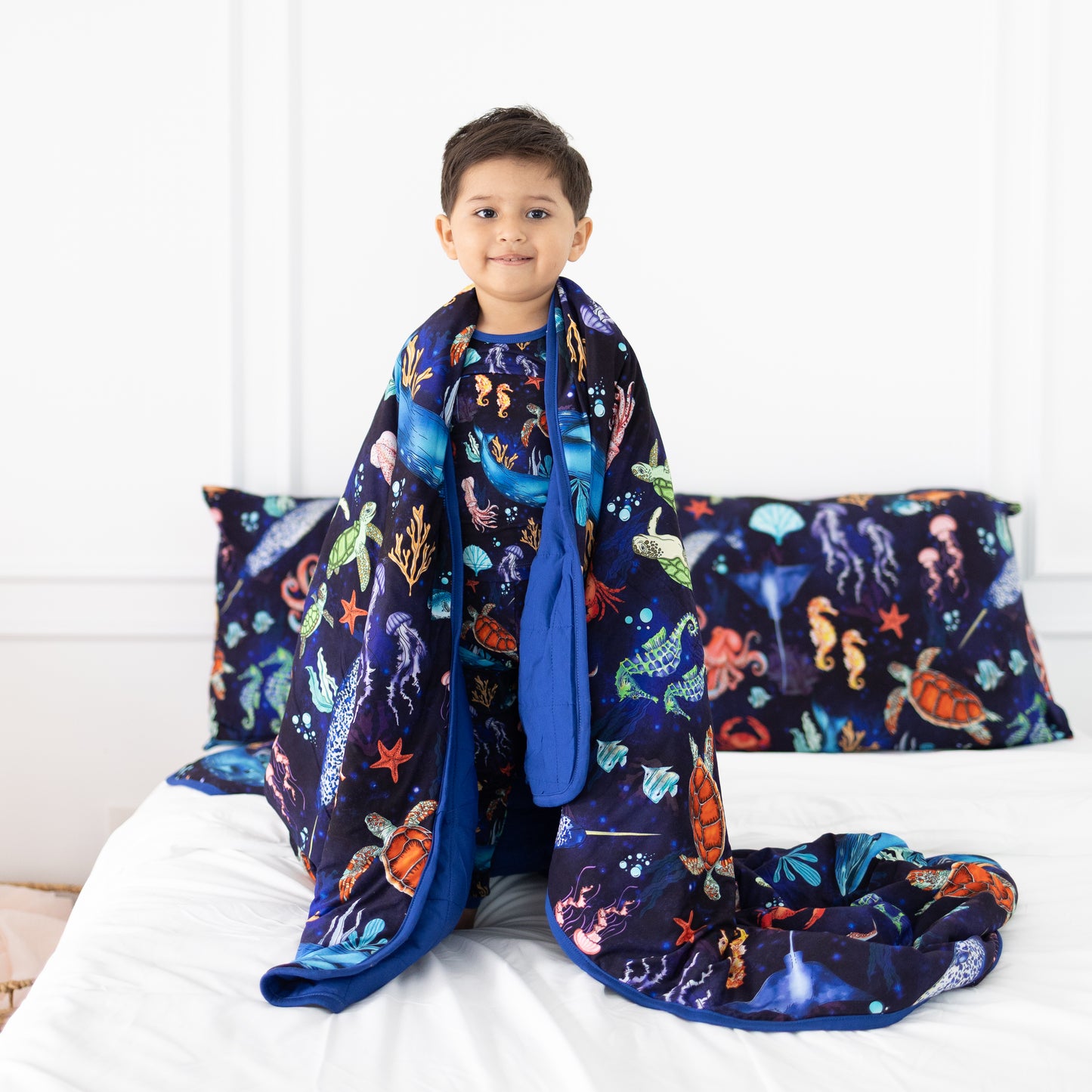 Deep Blue Sea 2pc Long Sleeve Pajamas
