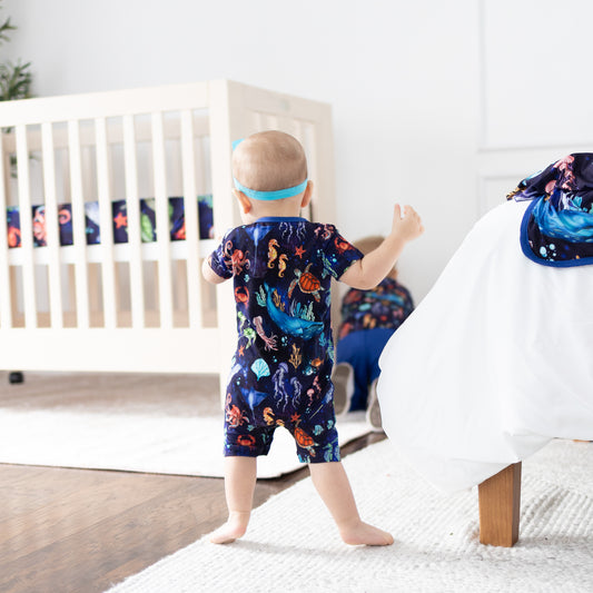 Deep Blue Sea Shortie Romper