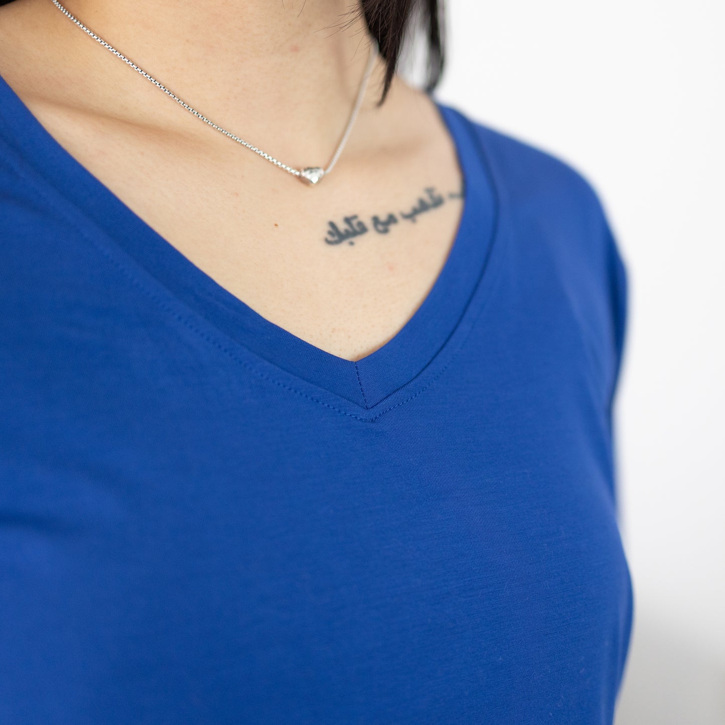 Deep Blue Women's V-neck