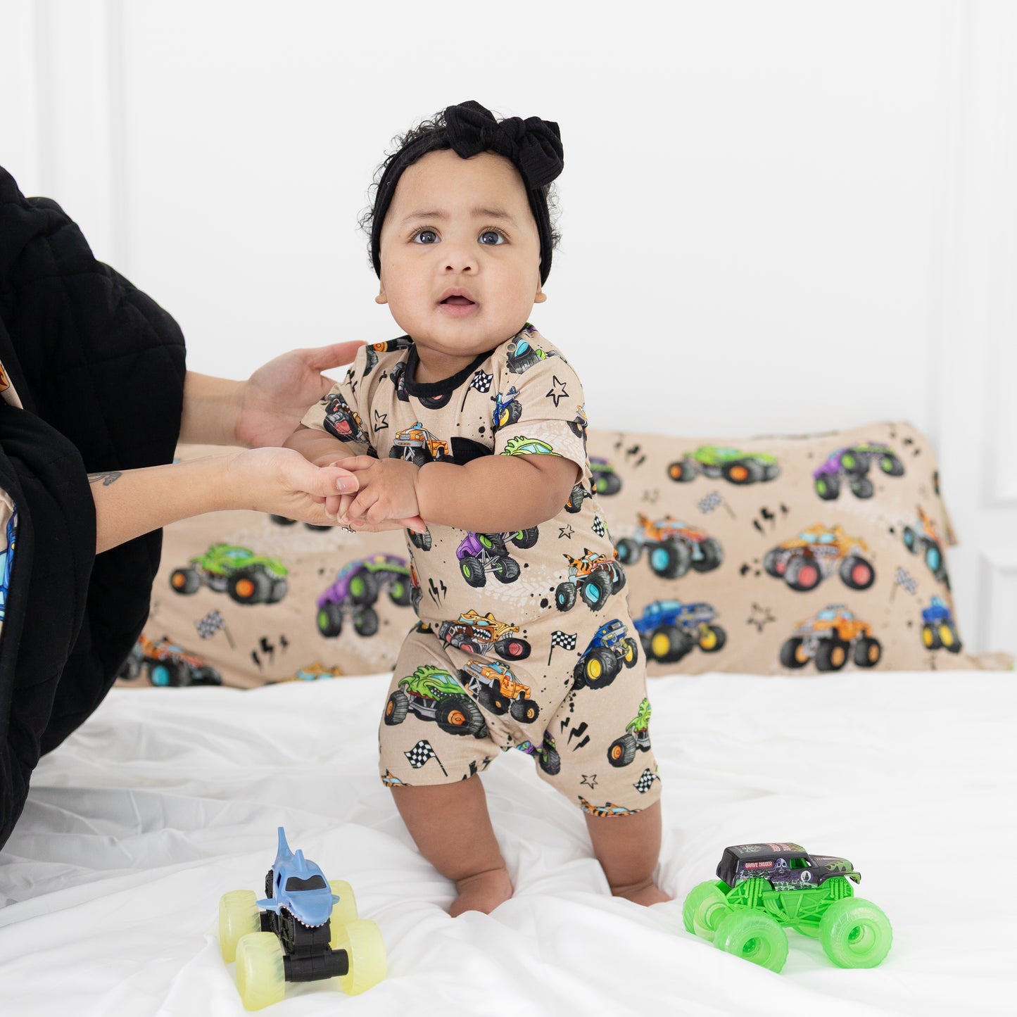 Monster Trucks 2.0 Shortie Romper