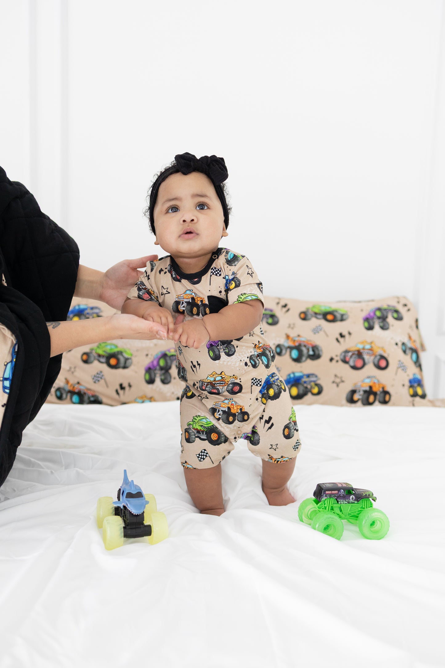 Monster Trucks 2.0 Shortie Romper