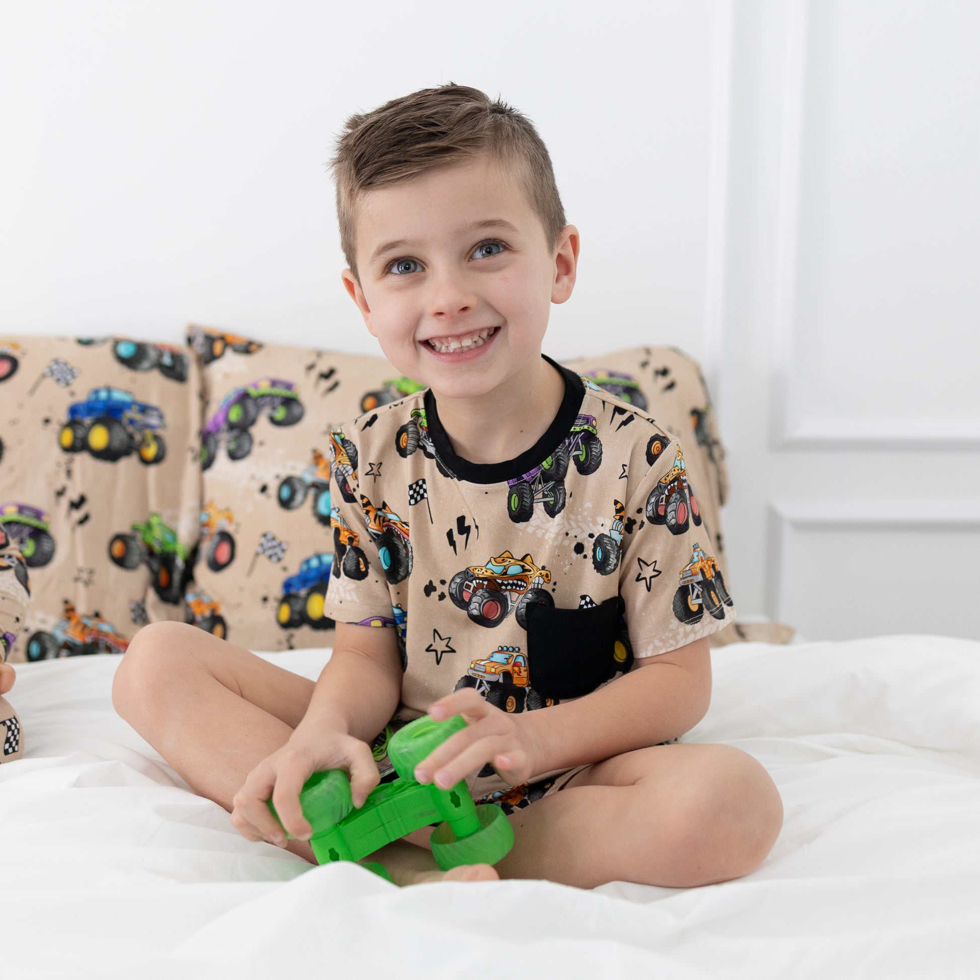 Monster Trucks 2.0 Daywear Short Set