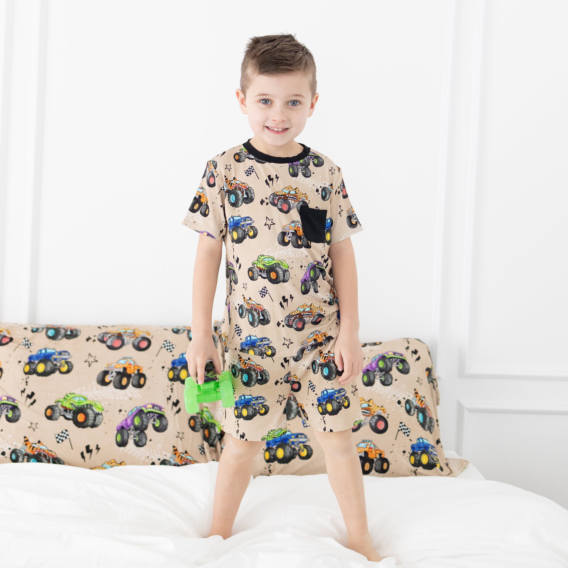 Monster Trucks 2.0 Daywear Short Set