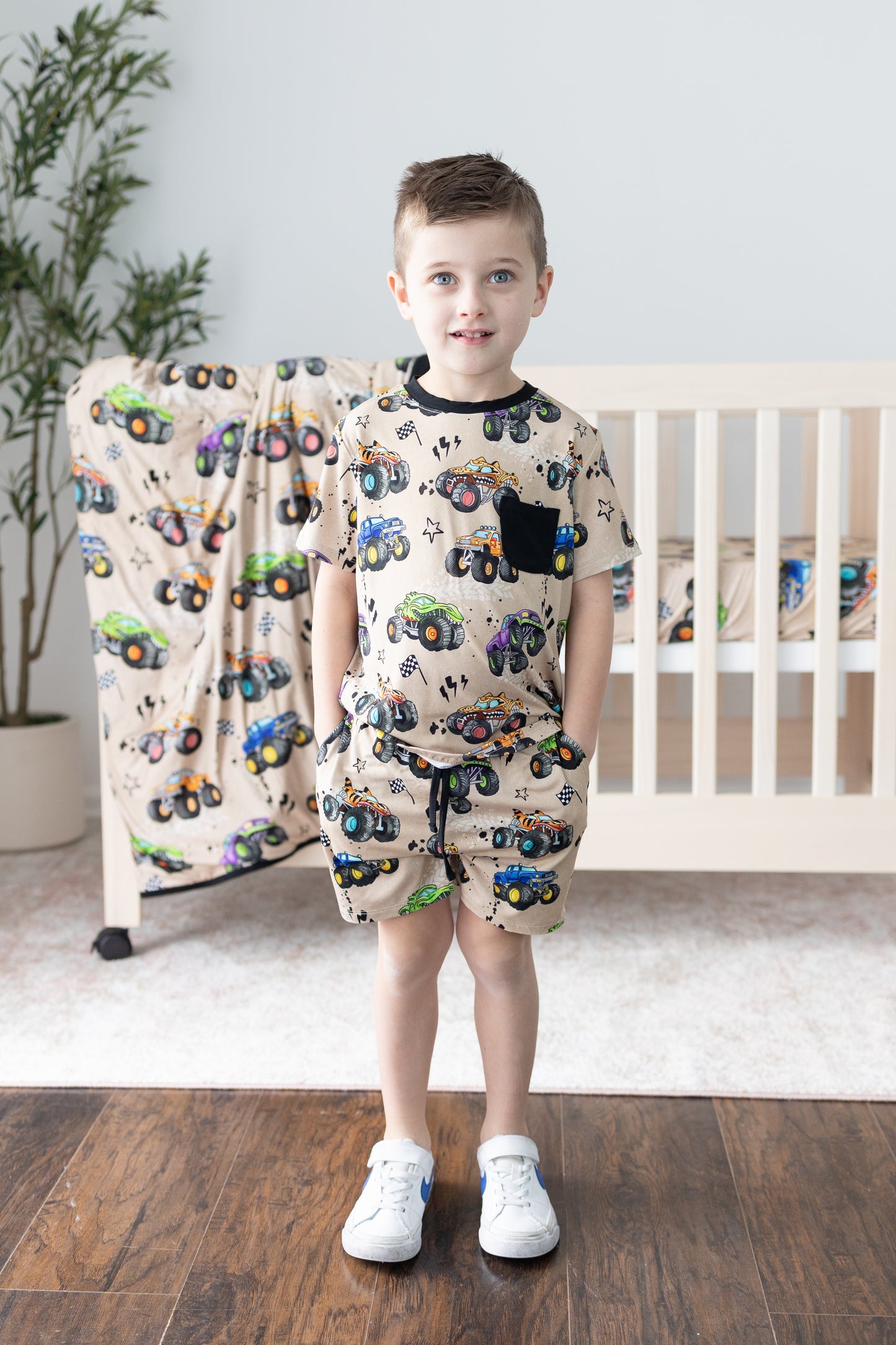Monster Trucks 2.0 Daywear Short Set