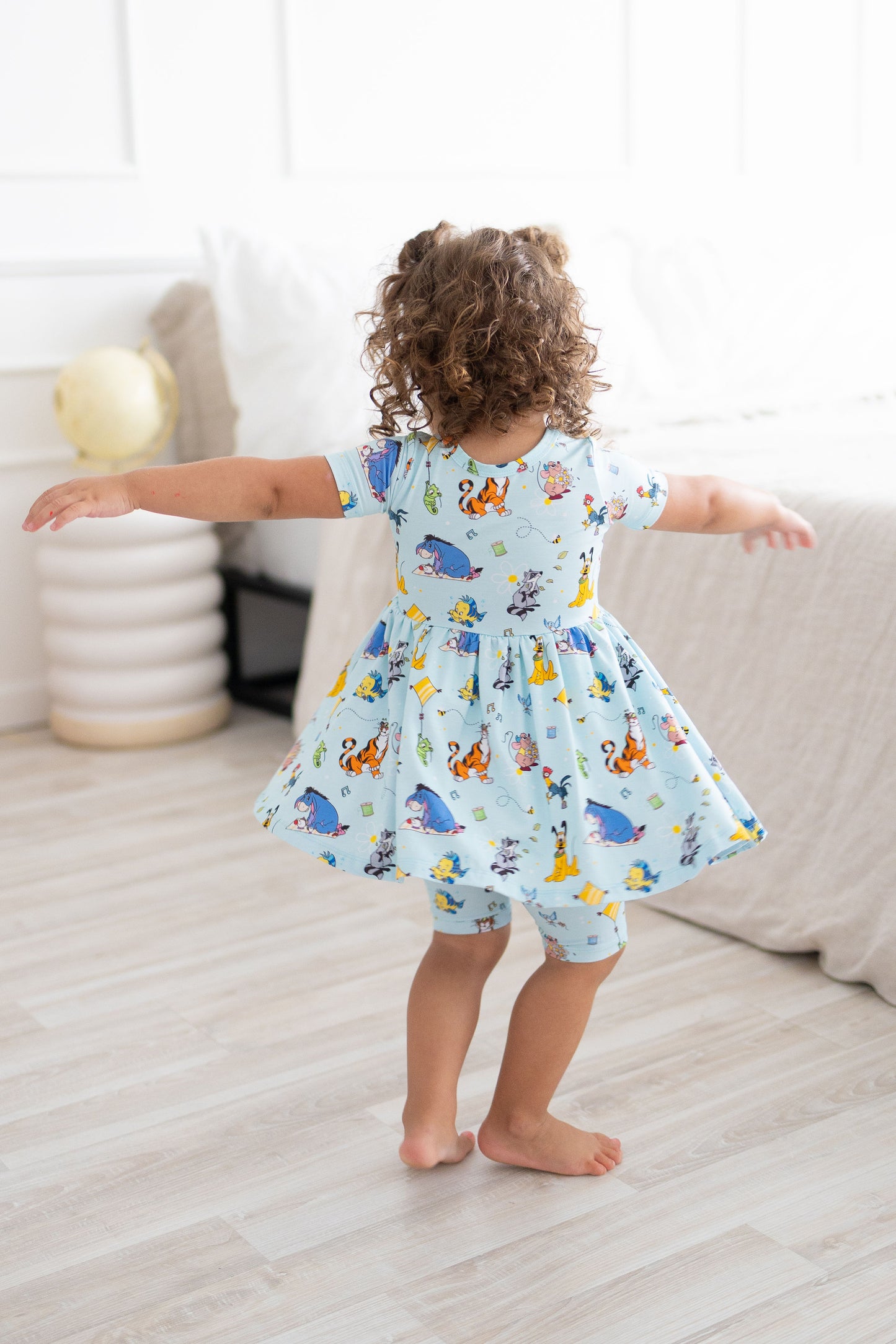 Spring Sidekicks Peplum top + biker shorts