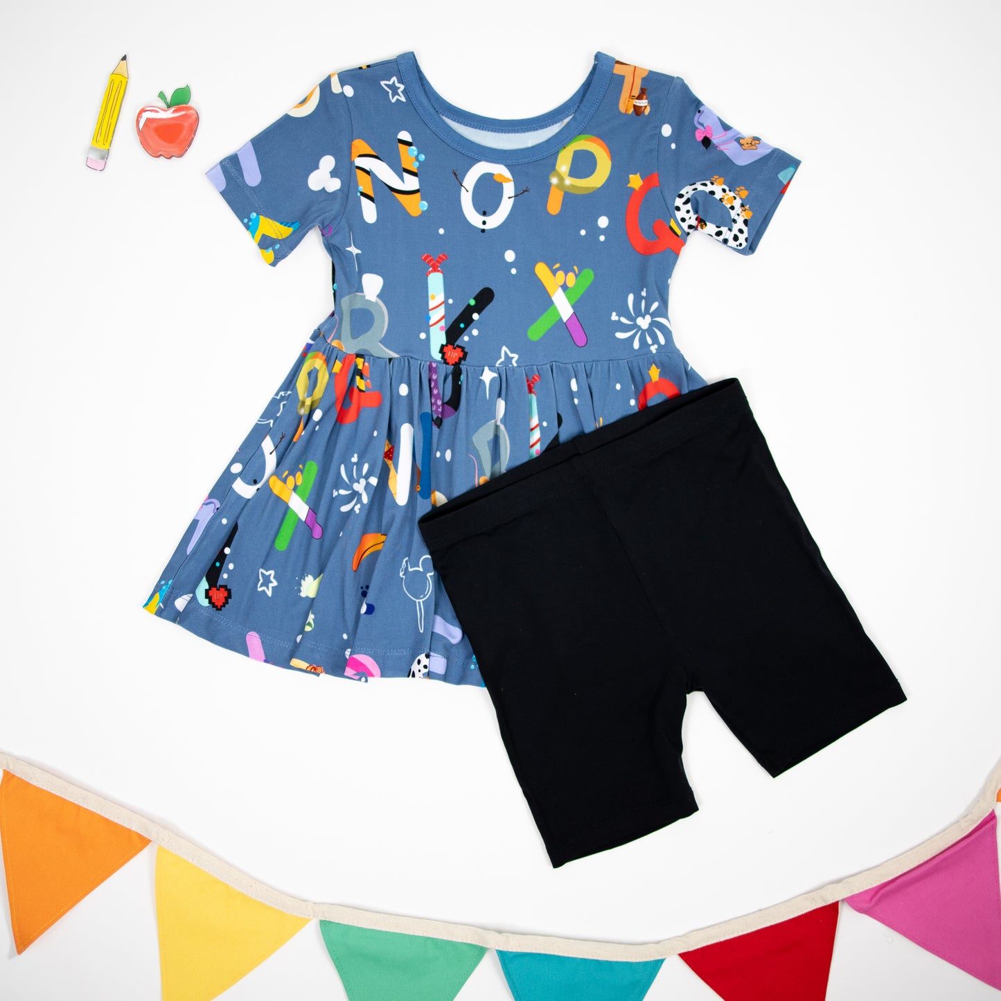 Magical ABC's Peplum top