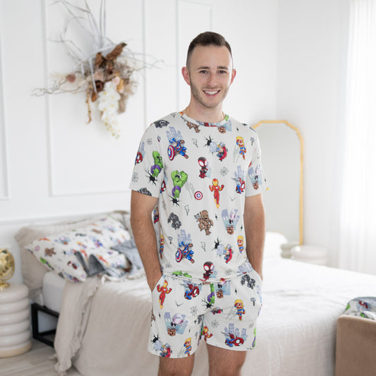 Superhero Squad Mens 2pc Pajamas