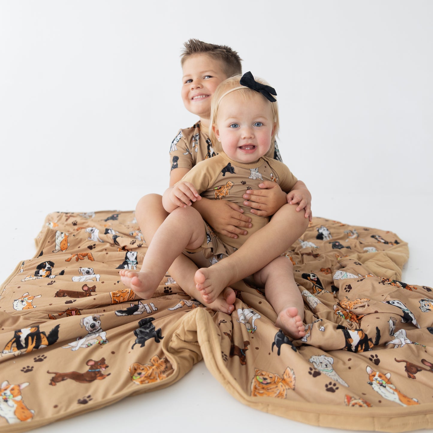 Snuggle Pups Shortie Romper