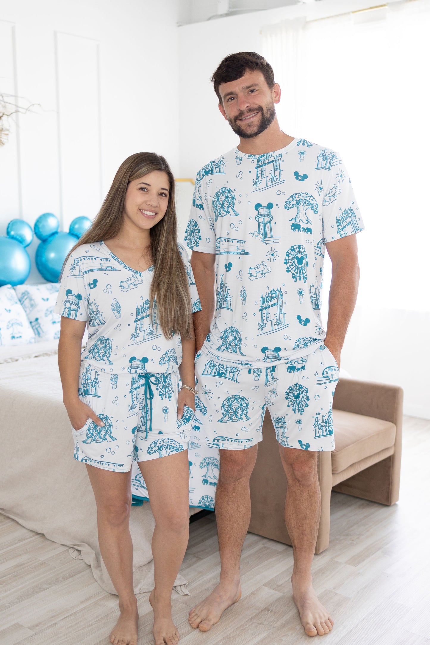 Summer Parks Mens 2pc Pajamas