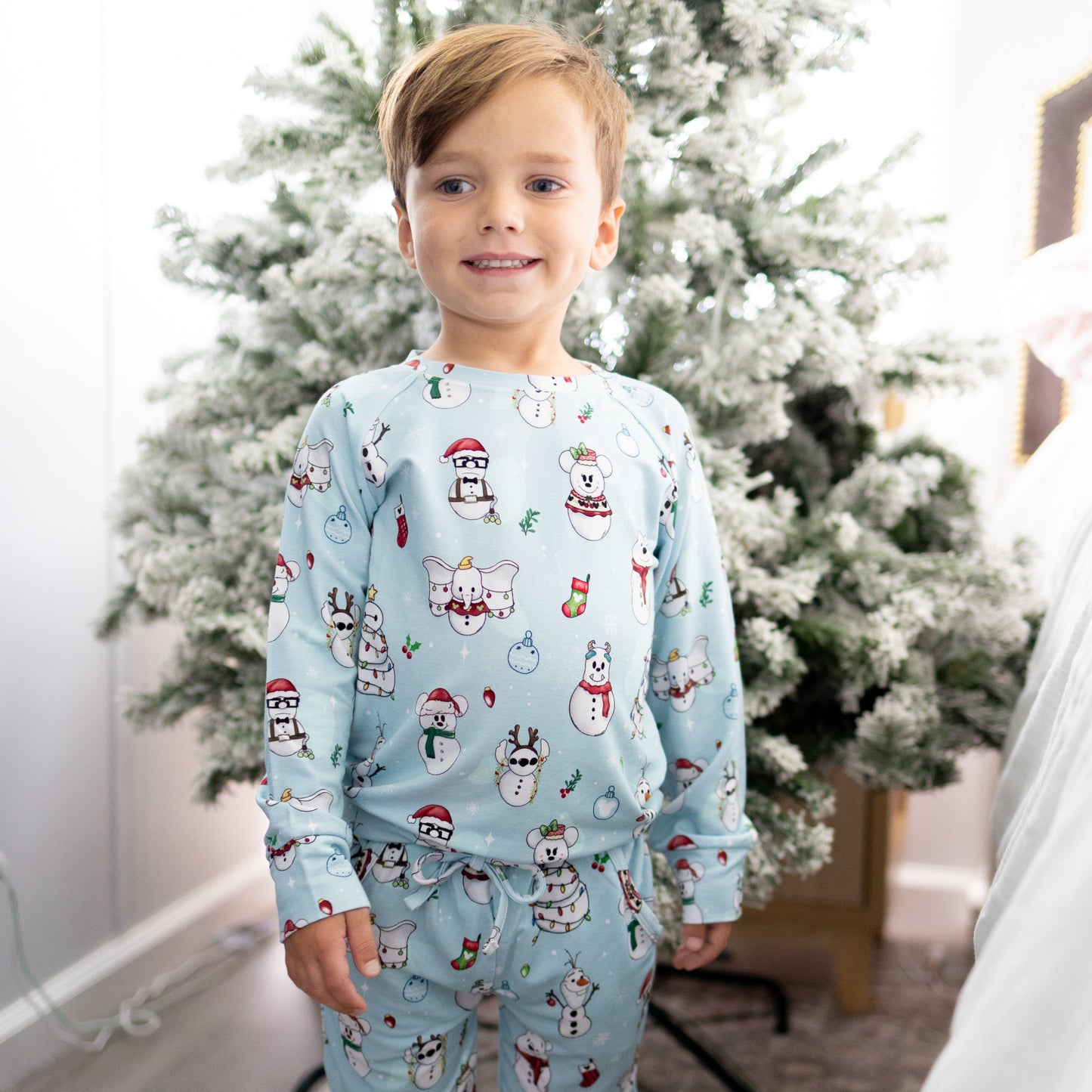 Frosty Friends Long Sleeve French Terry Jogger Set