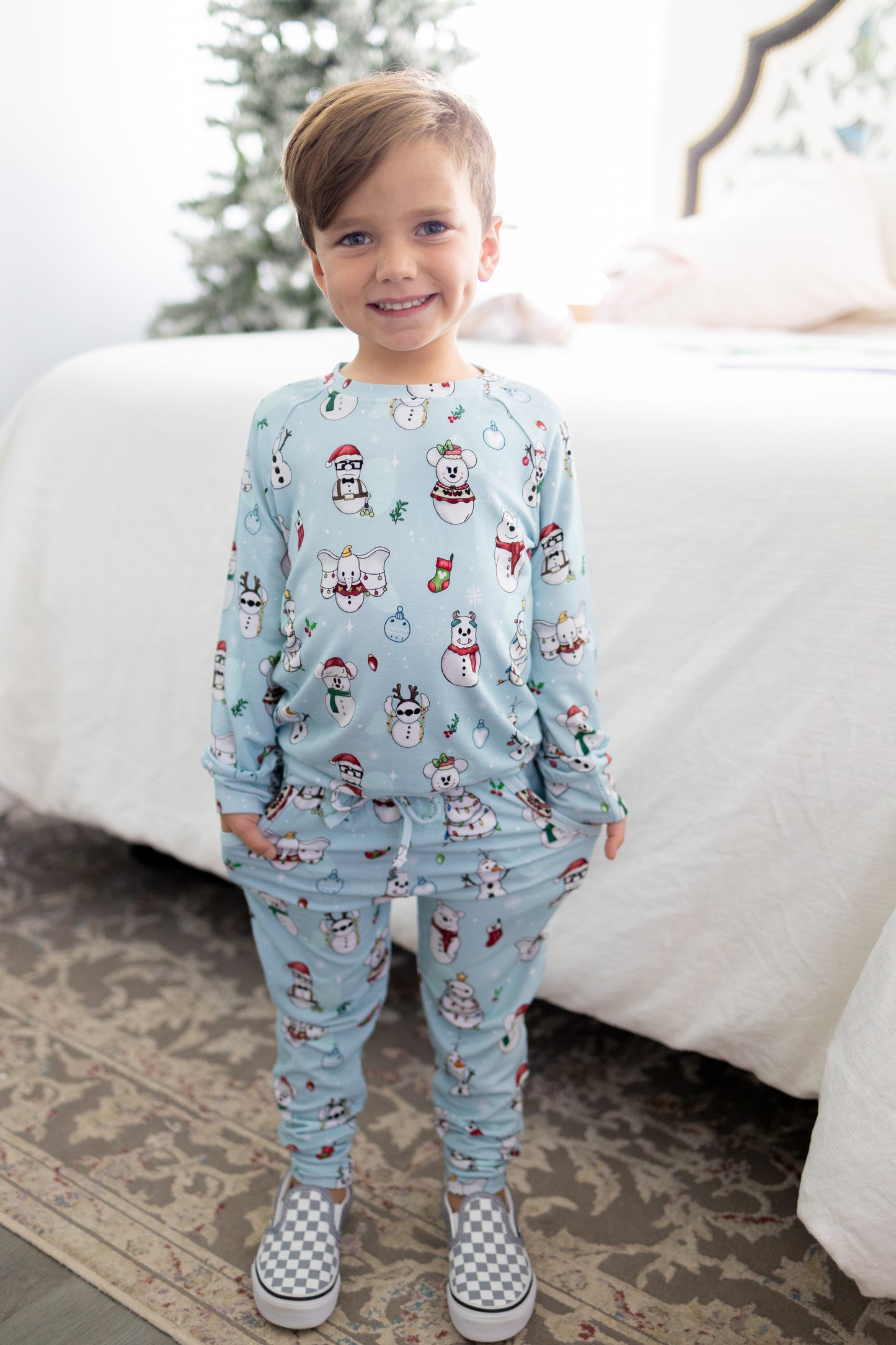 Frosty Friends Long Sleeve French Terry Jogger Set