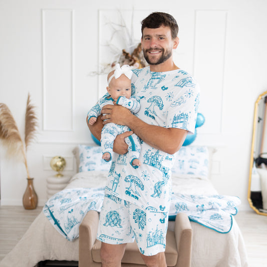 Summer Parks Mens 2pc Pajamas