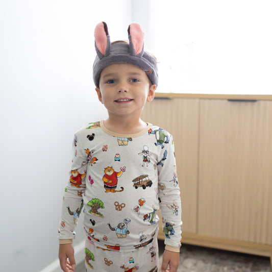 Animaltopia 2pc Long Sleeve Pajamas