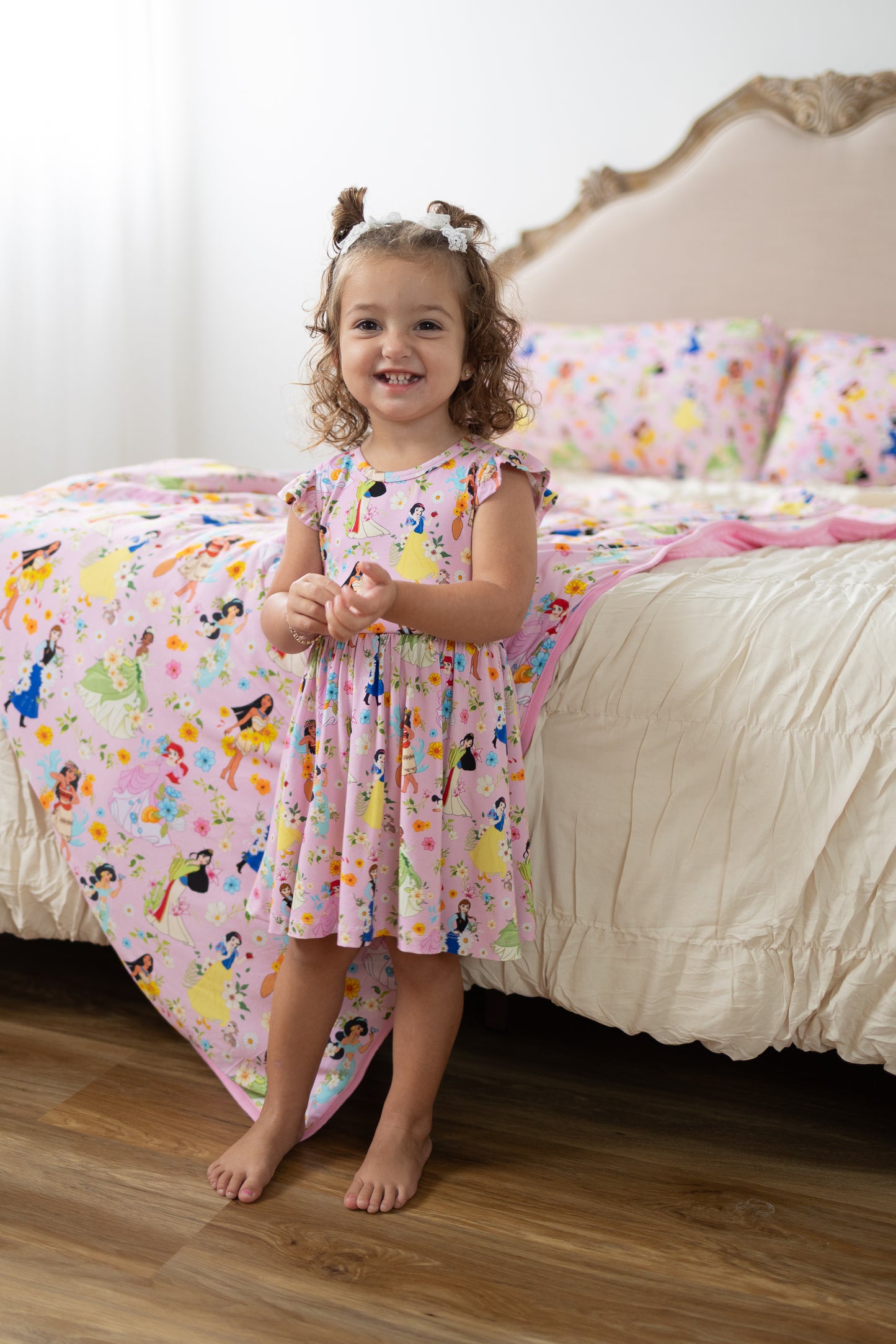 Princess Blooms Flutter Twirl Dress w/ shorts