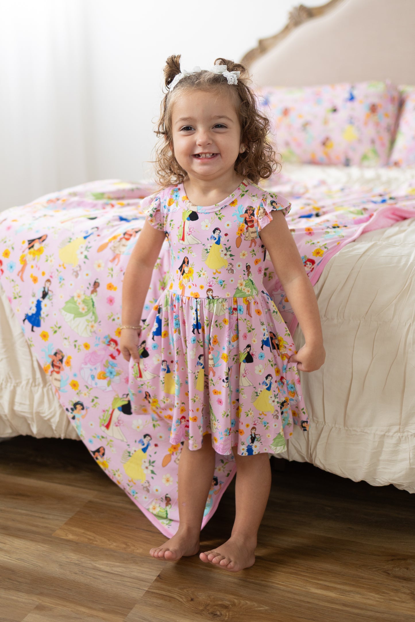 Princess Blooms Flutter Twirl Dress w/ shorts