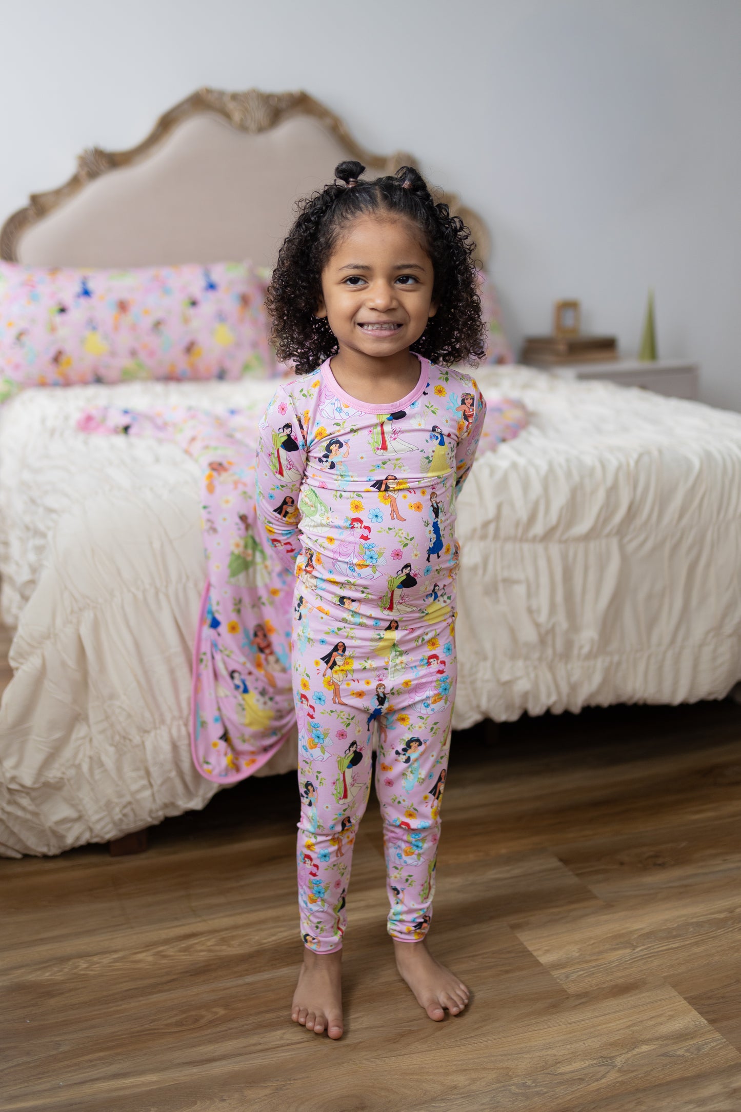 Princess Blooms 2pc Long Sleeve Pajamas