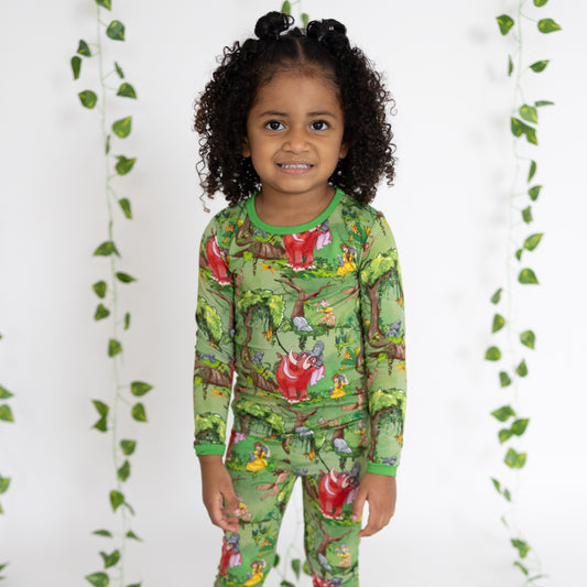 Raised by the Jungle 2pc Long Sleeve Pajamas