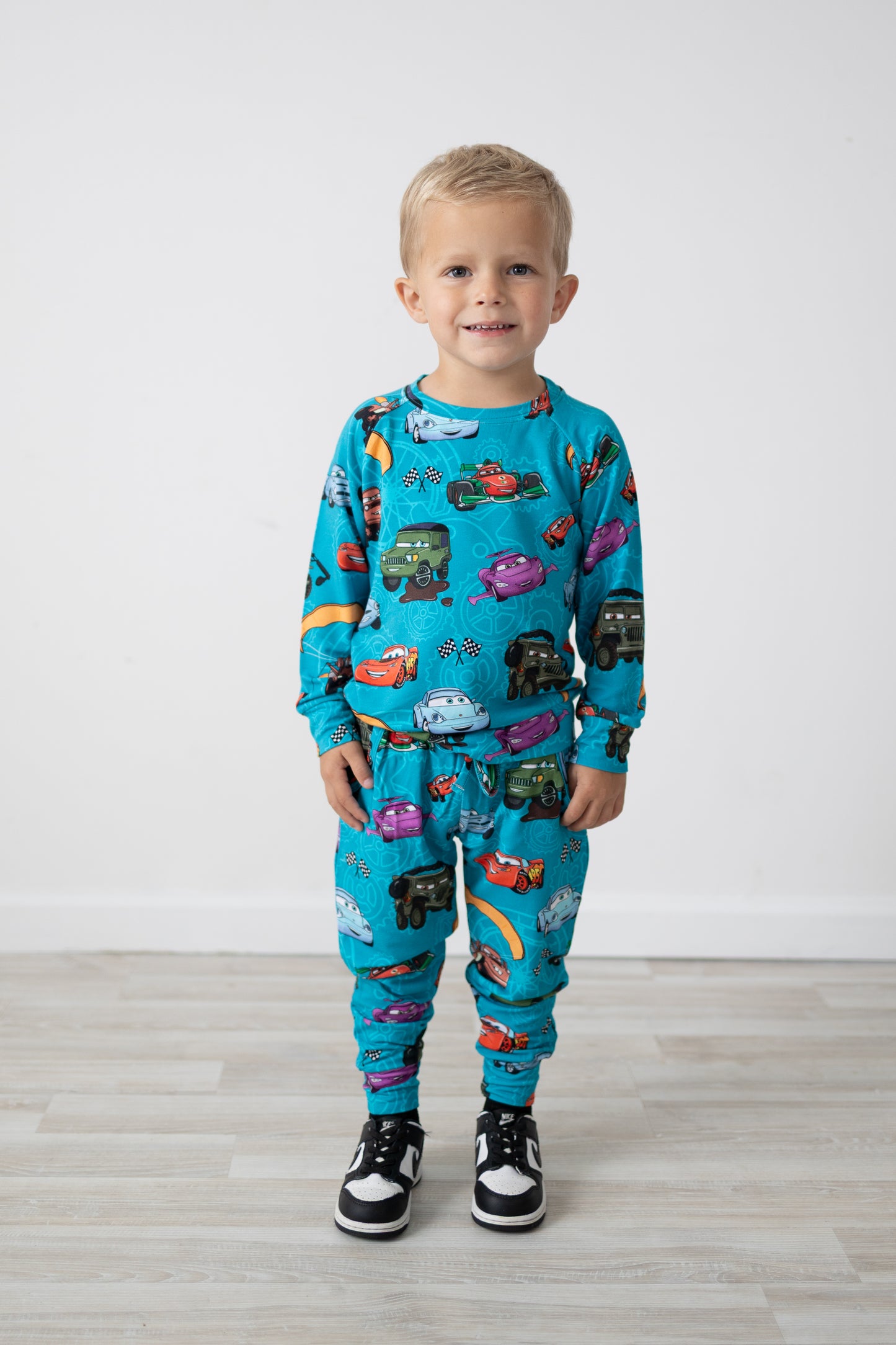 Cars Adventure Long Sleeve French Terry Jogger Set