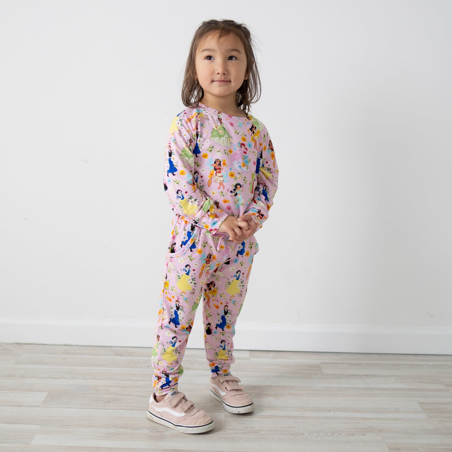 Princess Blooms Long Sleeve French Terry Jogger Set