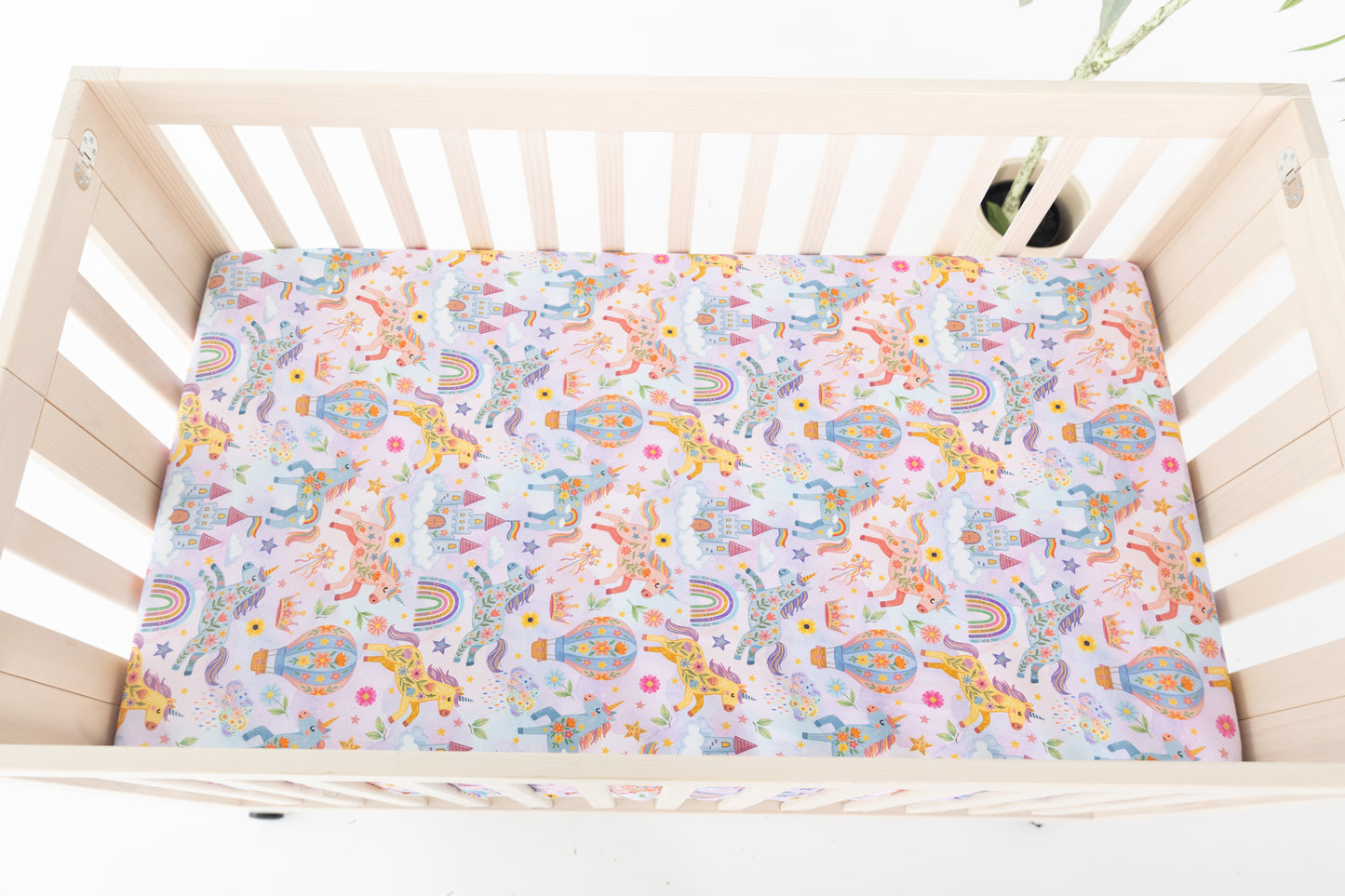 Rainbow Realm Crib Sheet