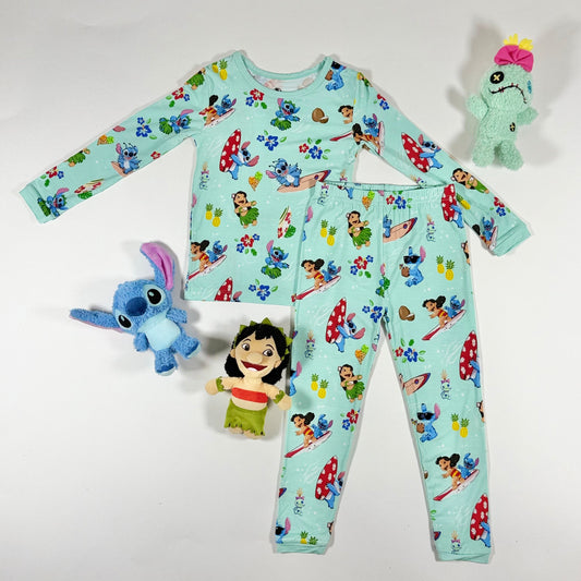 Ohana Surf 2pc Long Sleeve Pajamas