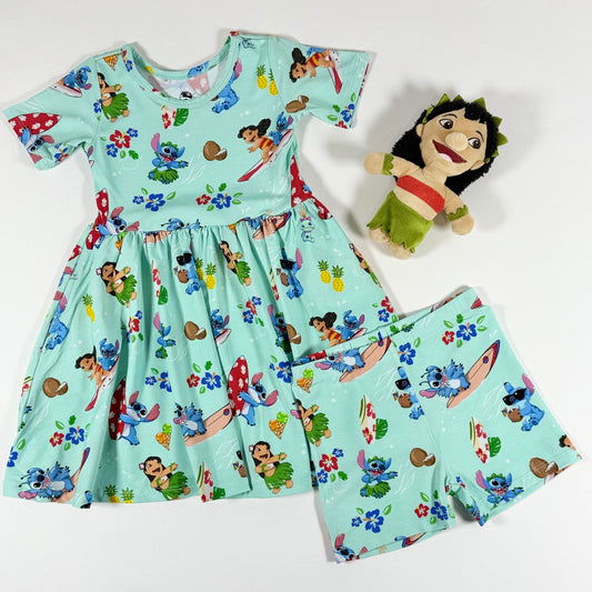 Ohana Surf Twirl Dress w/ shorts