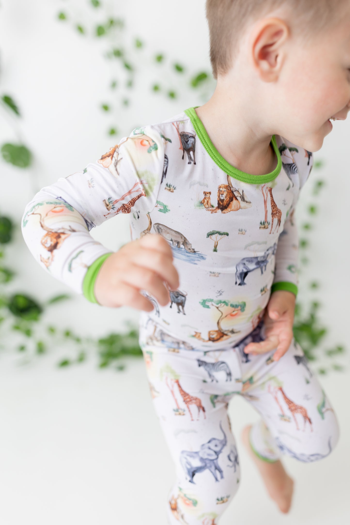 Safari 2pc Long Sleeve Toddler Pajamas