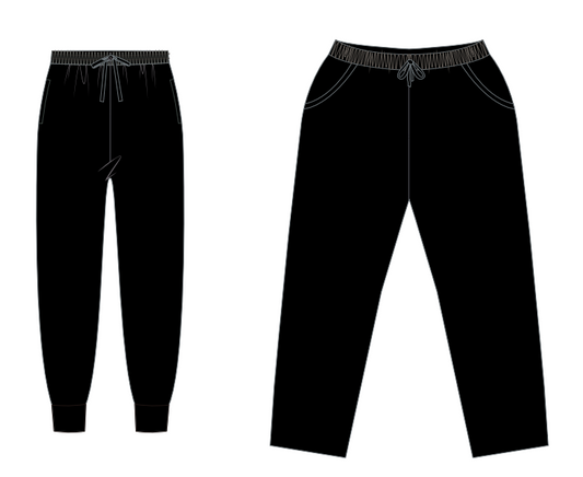 Black Adult PJ Bottoms AUGUST PRESALE