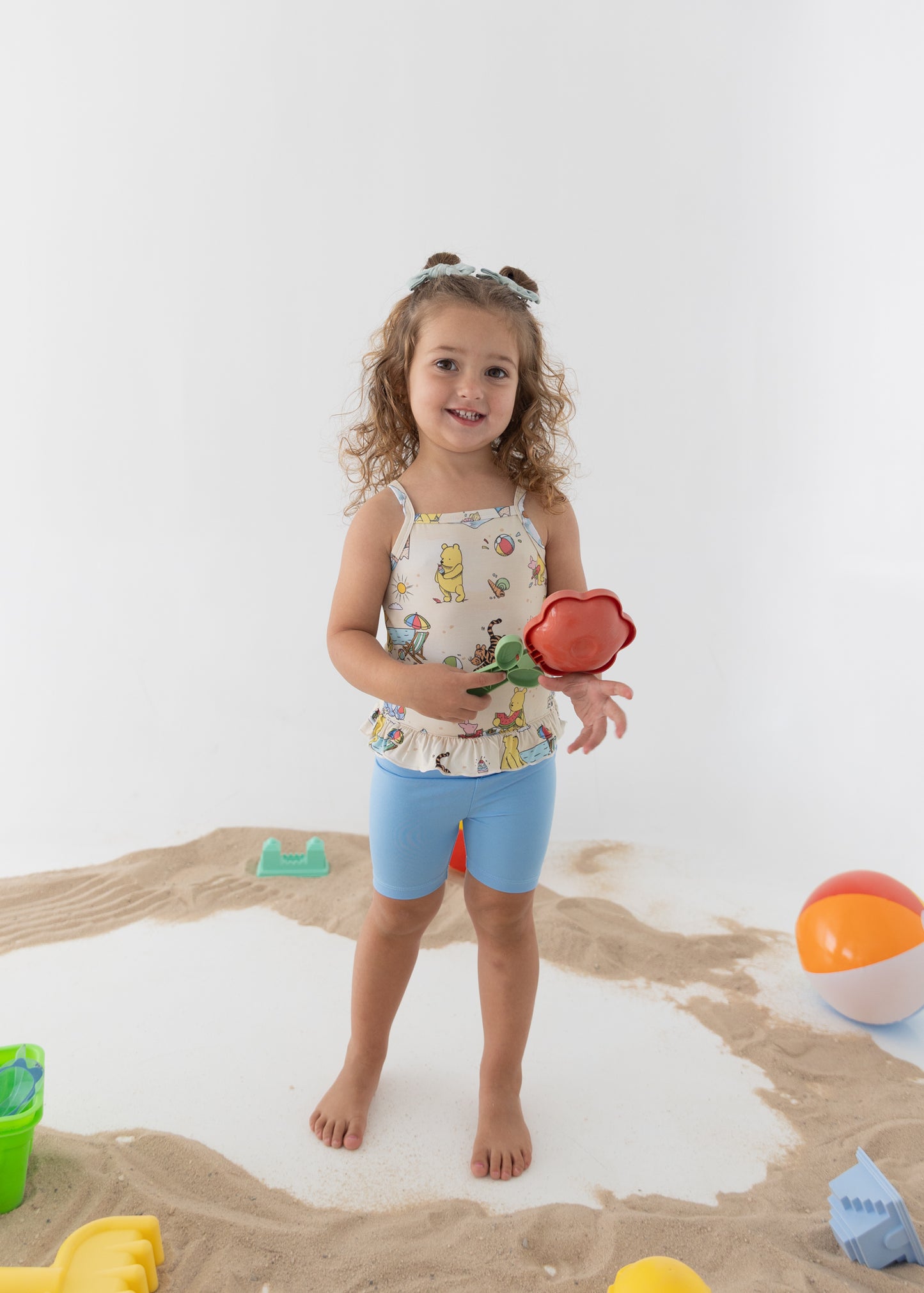 Beach Day Flutter Tank + Biker Set