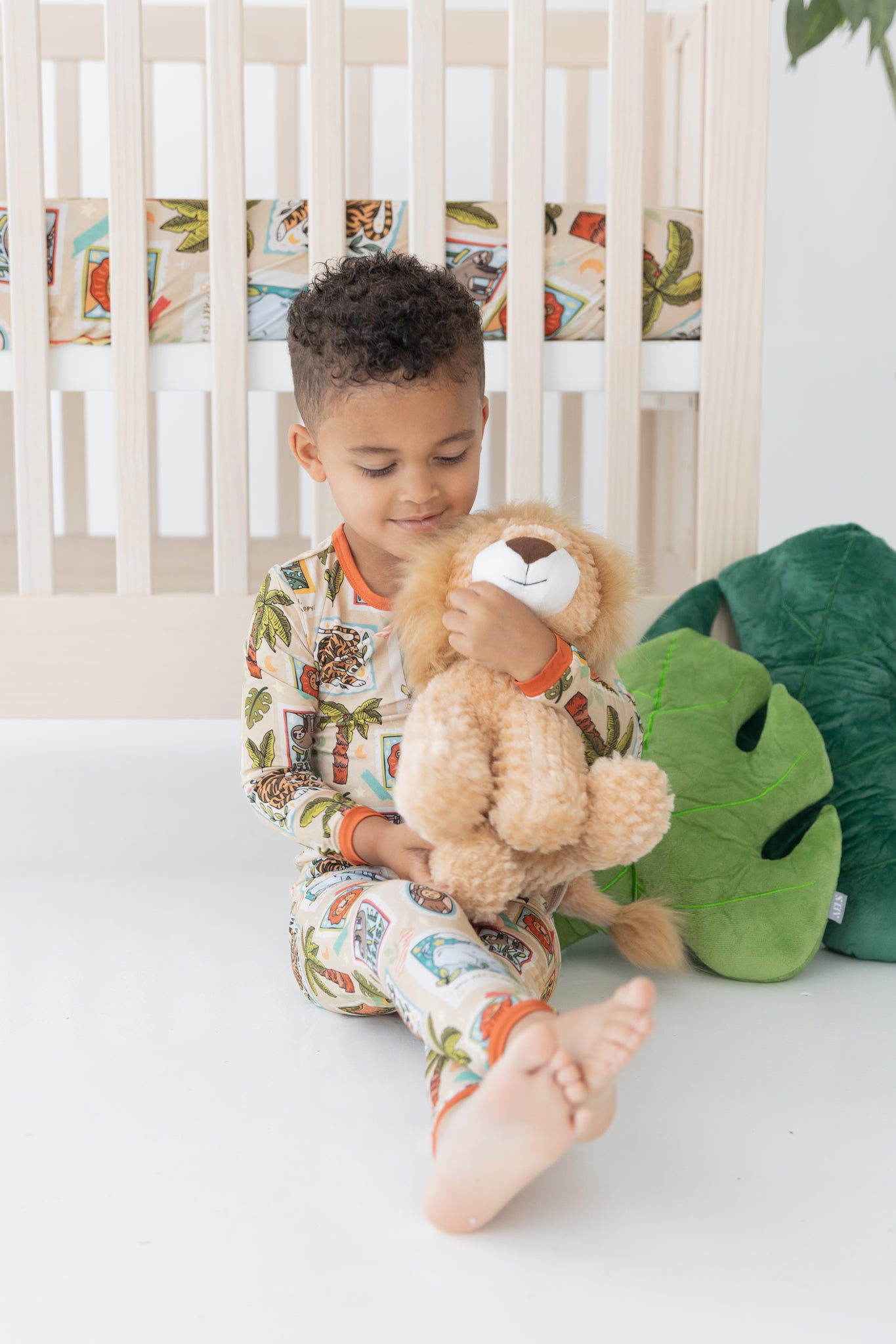 Safari Stamps 2pc Long Sleeve Pajamas