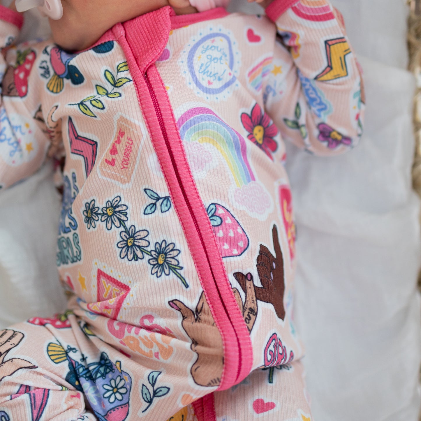 Girl Power Ribbed Convertible Zippy