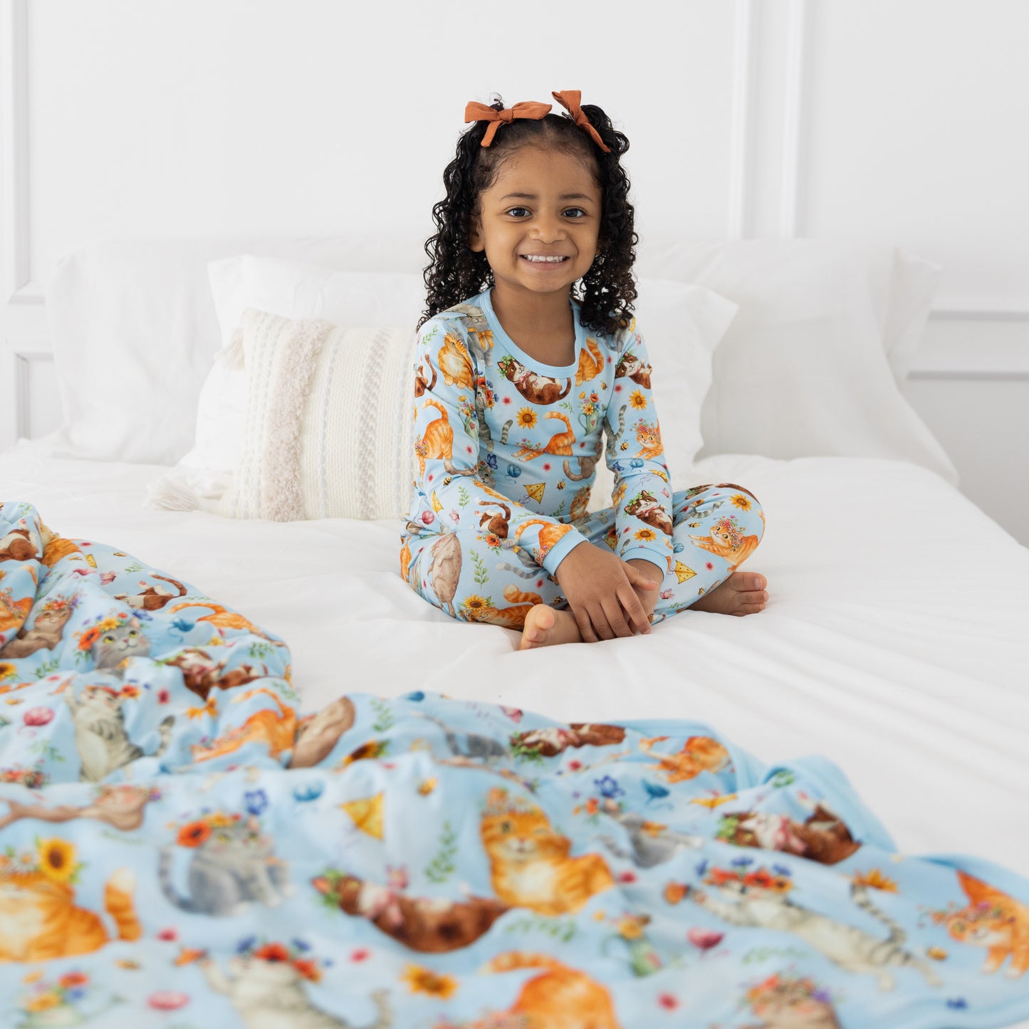 Whiskers & WIldflowers 2pc Long Sleeve Pajamas