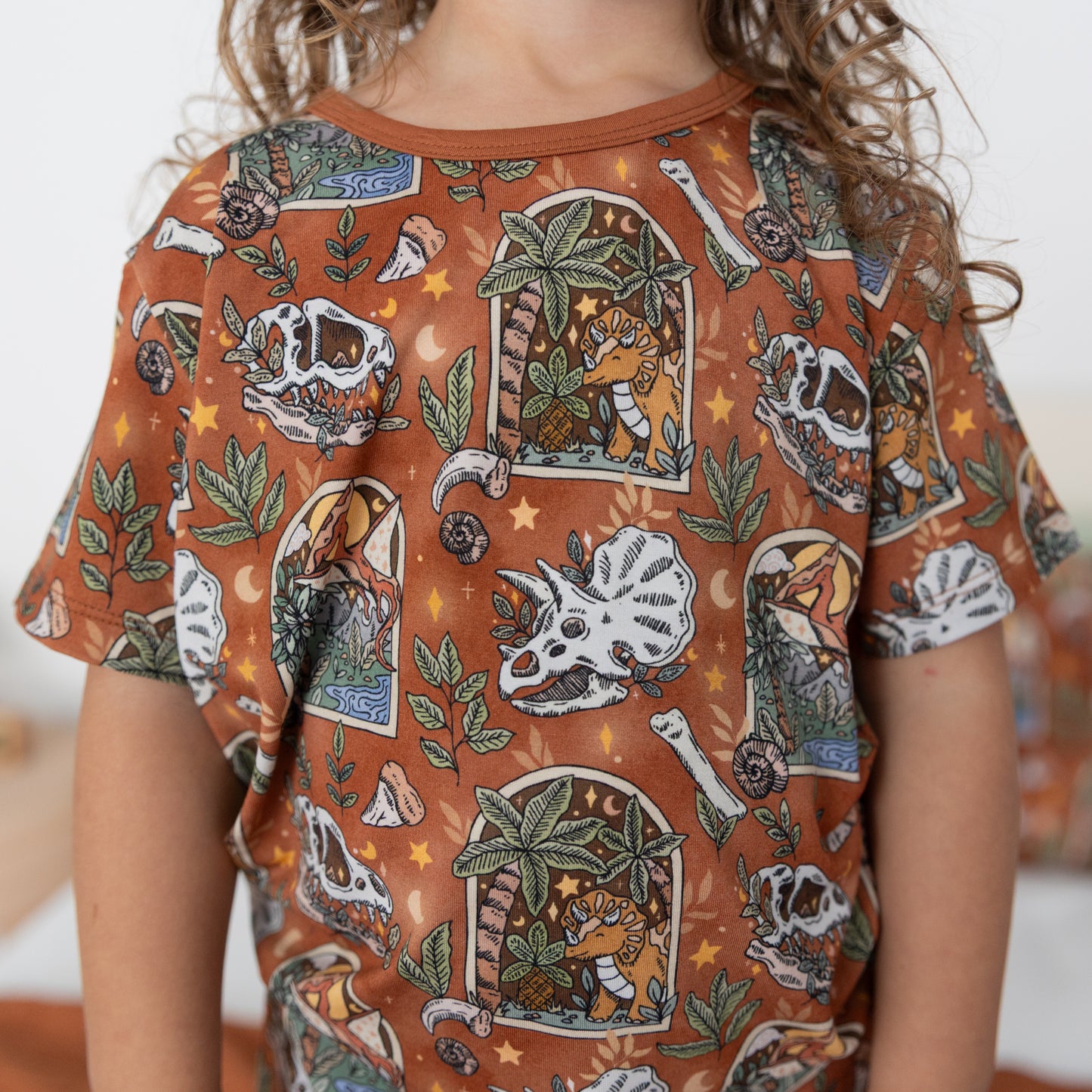 Paleo Nights 2pc Short Sleeve Lounge Set