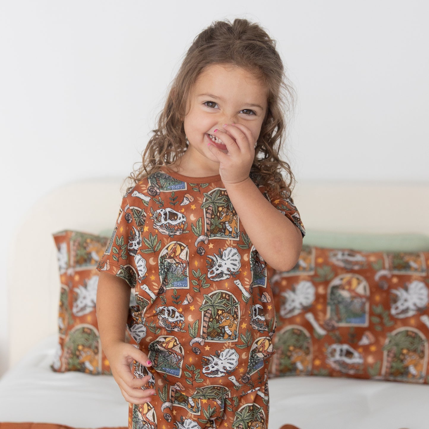 Paleo Nights 2pc Short Sleeve Lounge Set