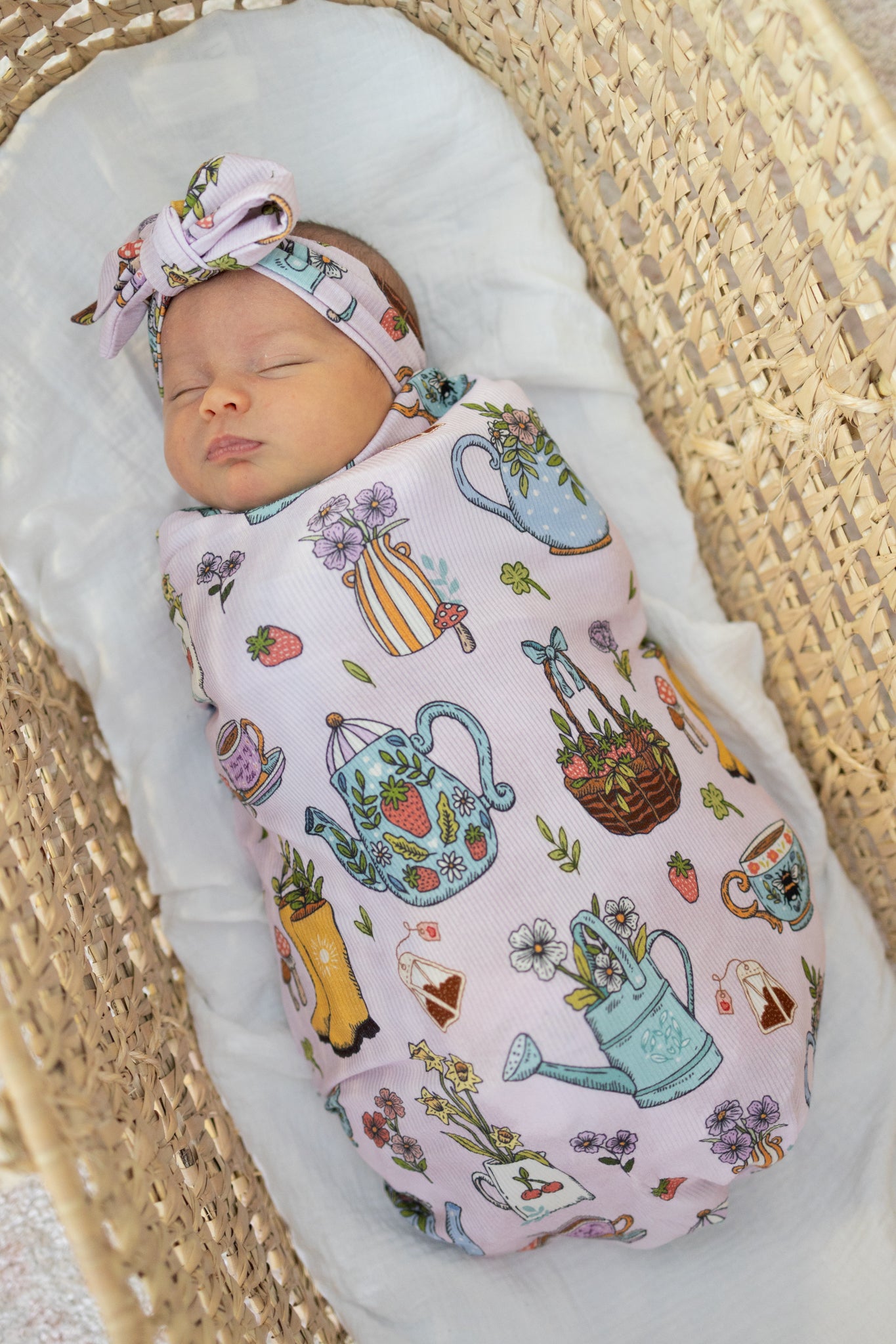 Bloom & Brew Ribbed Swaddle Blanket