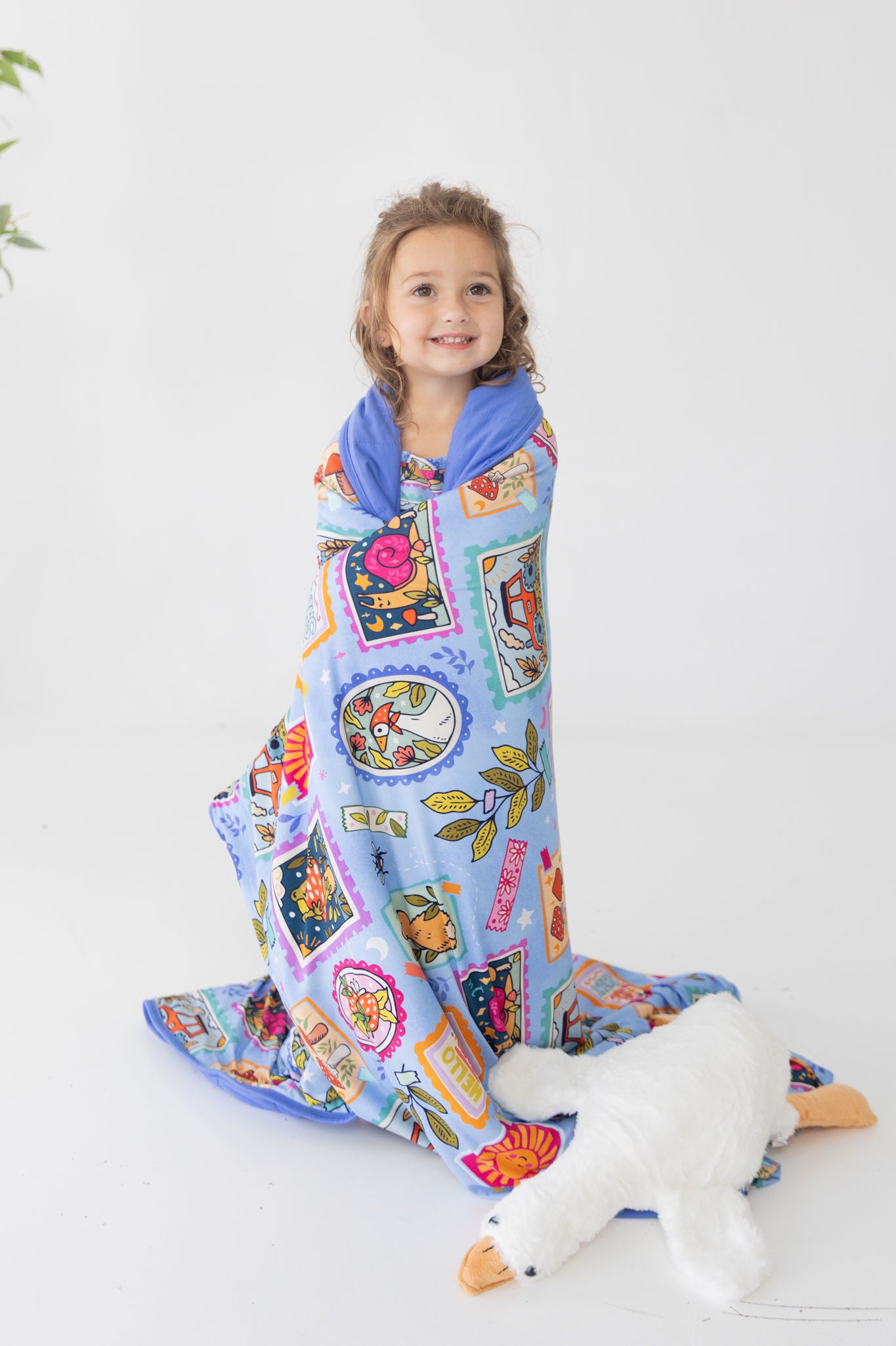 Summer Stamps Snuggle Blanket
