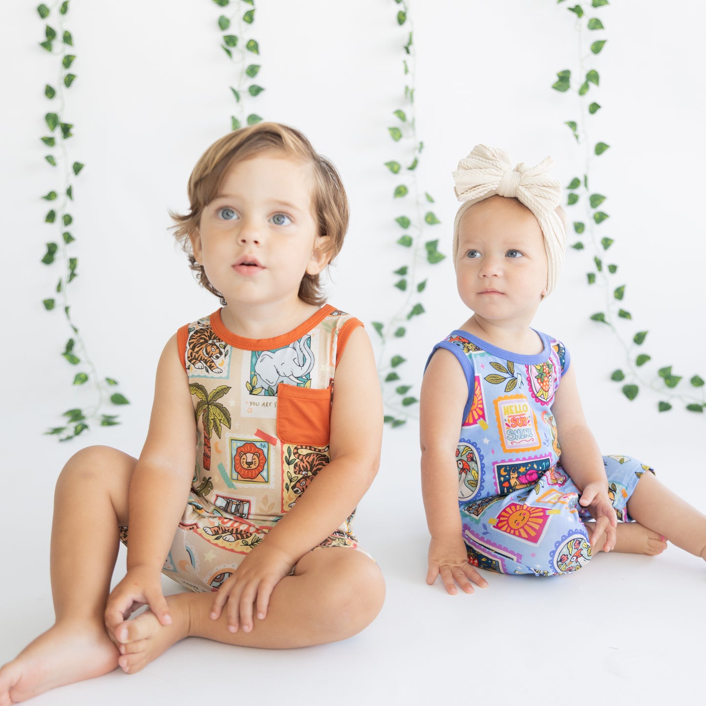 Summer Stamps Sleeveless Shortie